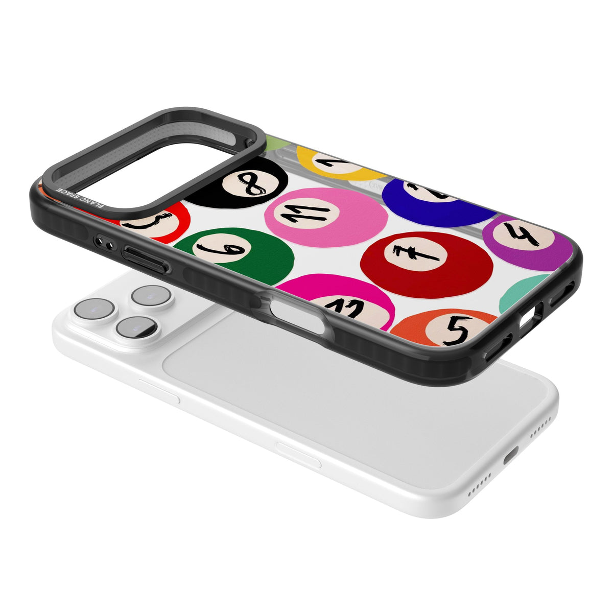 Lucky Break iPhone 17 Pro Max Impact Black Phone Case angled