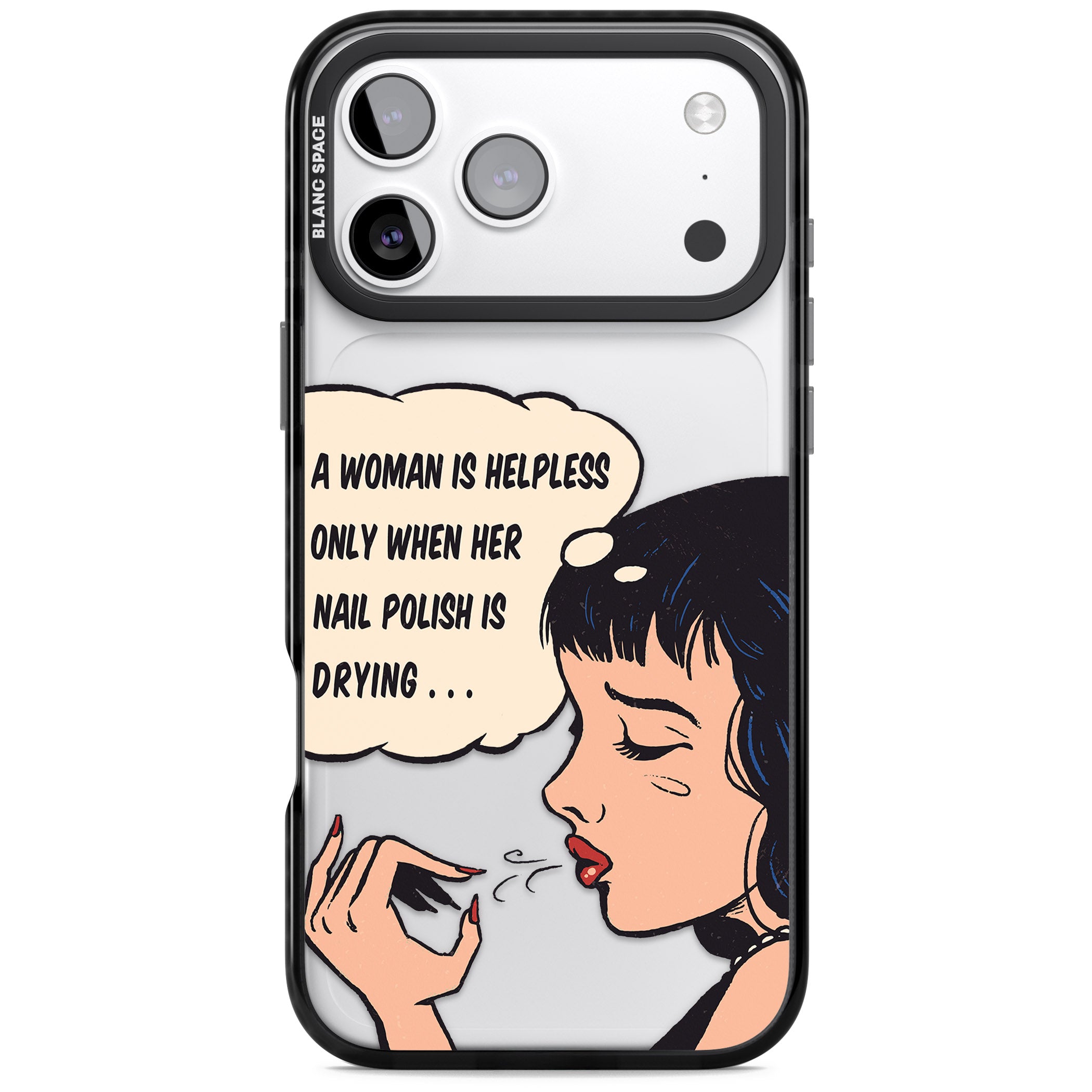 Drying Nails Pop Art iPhone 17 Pro Impact Black Phone Case