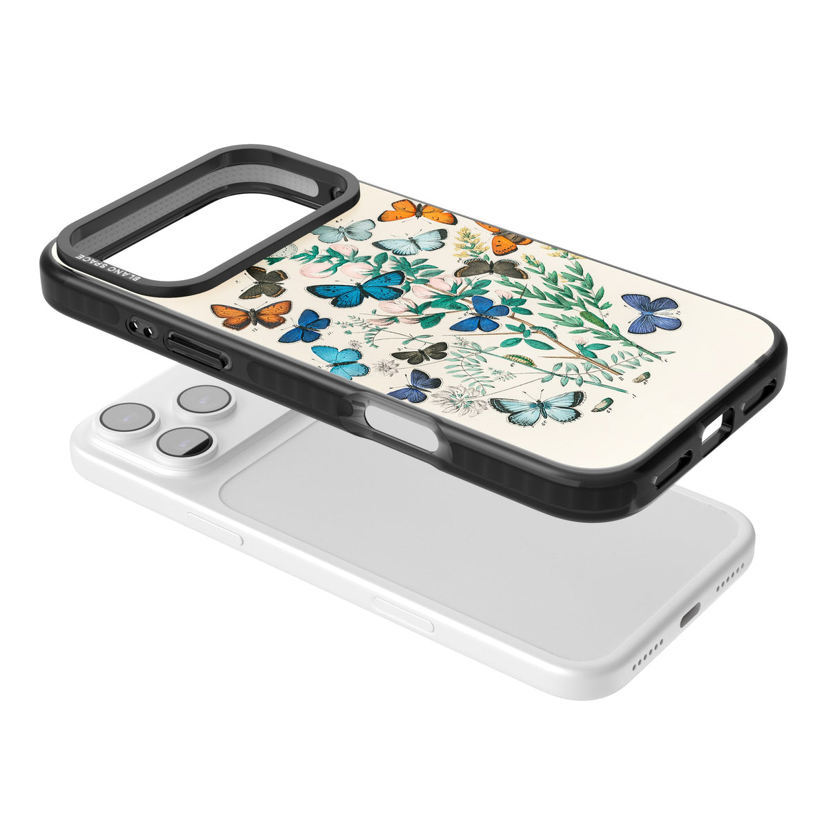 European Butterflies iPhone 17 Pro Max Impact Black Phone Case angled