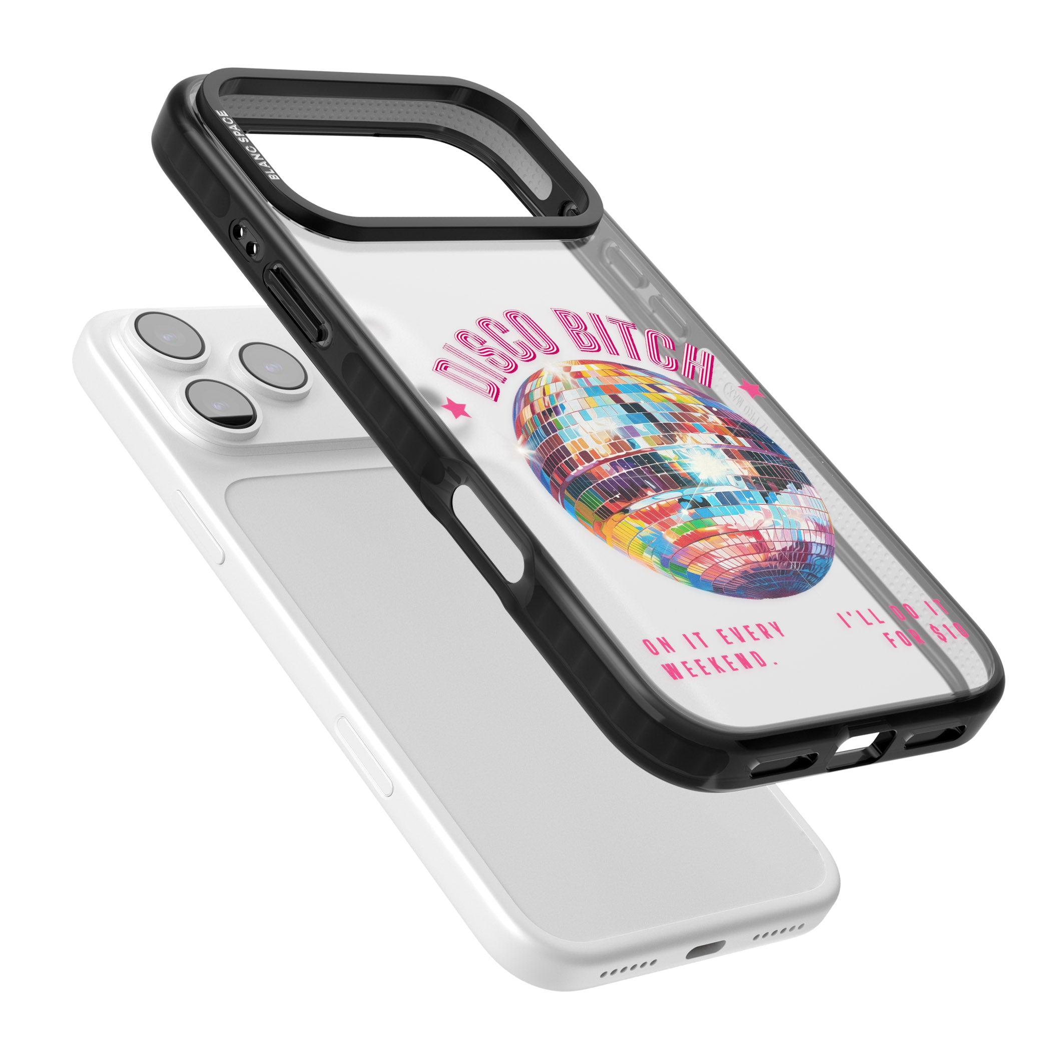 Disco B Tch iPhone 17 Pro Impact Black Phone Case Colours