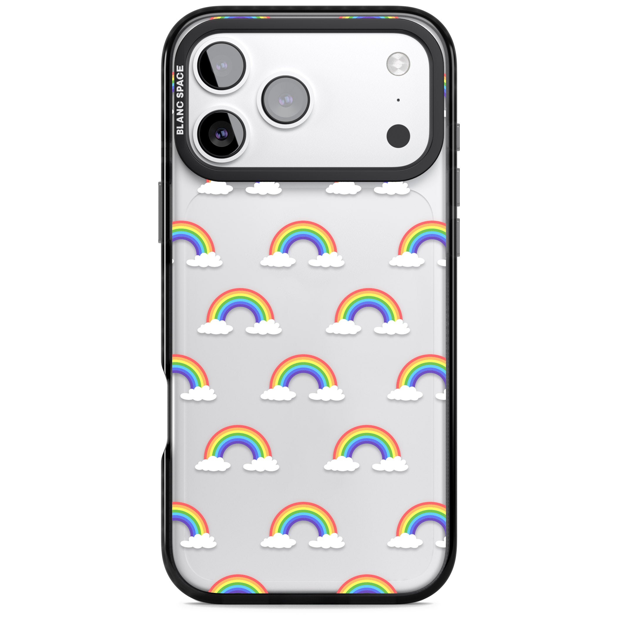 Rainbow Dream iPhone 17 Pro Impact Black Phone Case