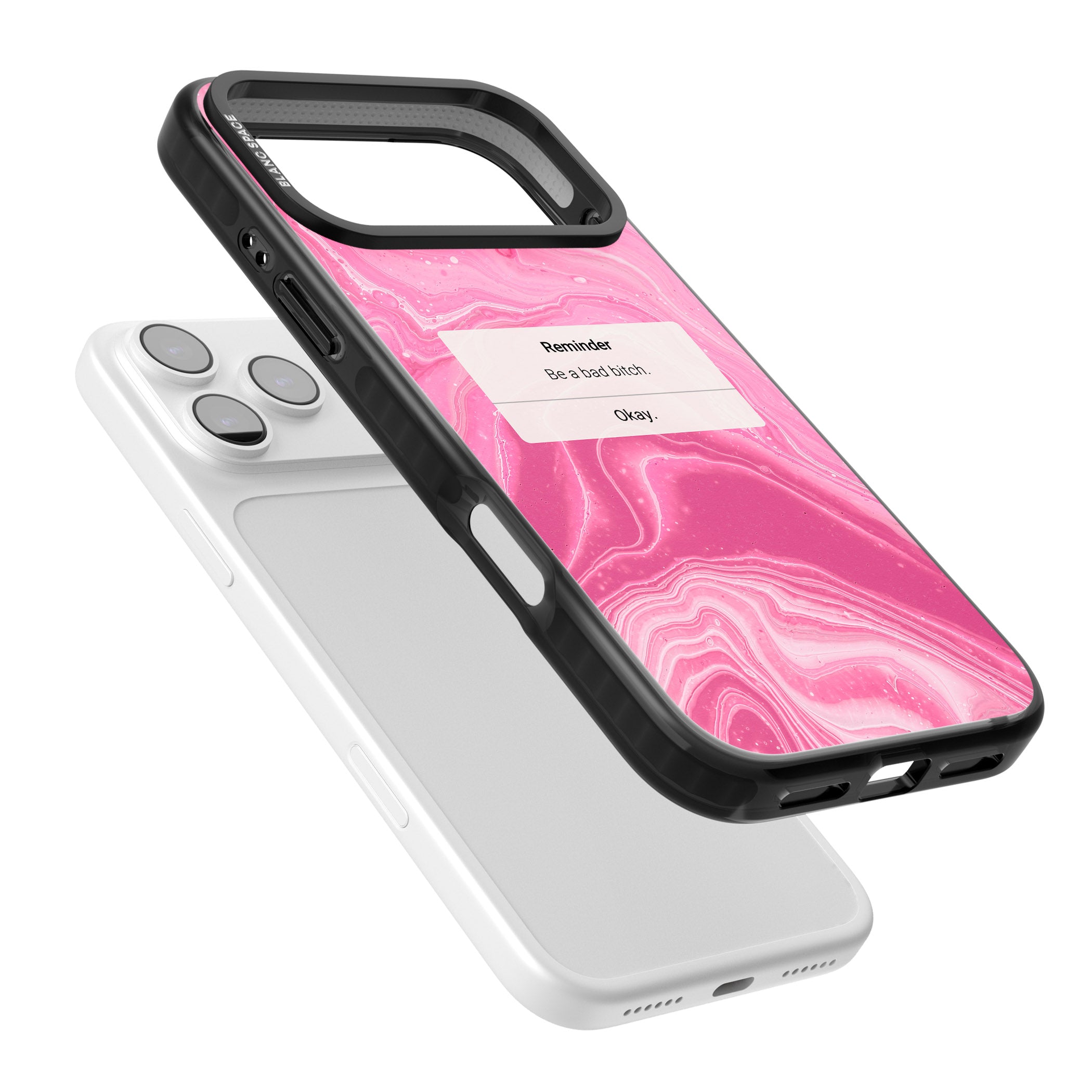 Bad Bitch Reminder iPhone 17 Pro Impact Black Phone Case Colours