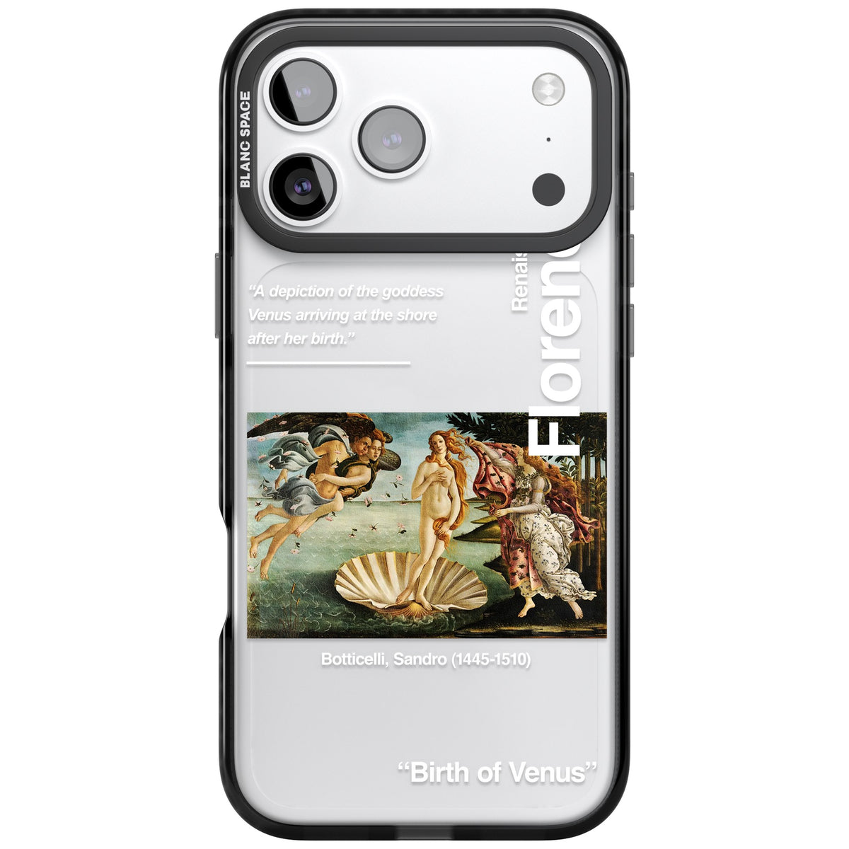 Birth Of Venus iPhone 17 Pro Max Impact Black Phone Case front