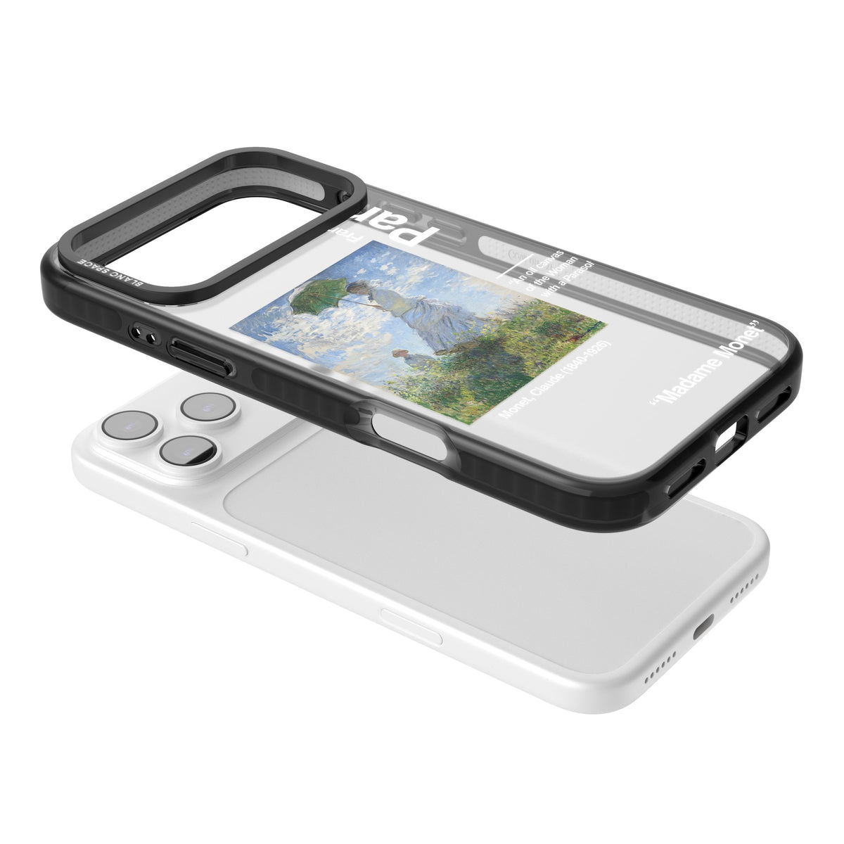 Madame Monet And Her Son iPhone 17 Pro Max Impact Black Phone Case angled