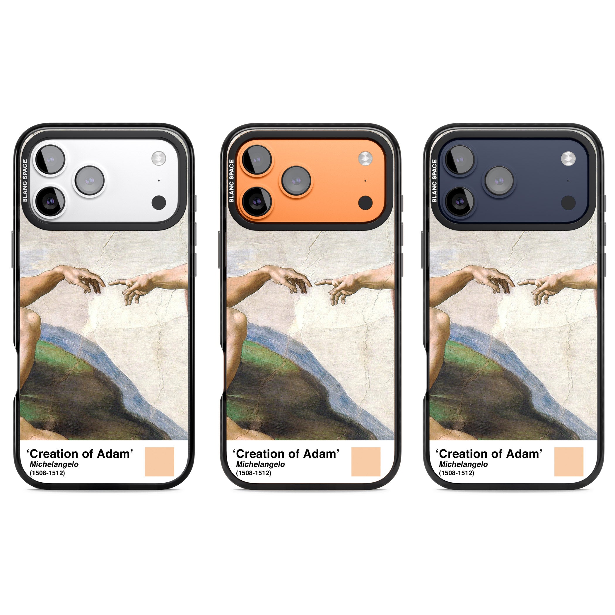 Creation Of Adam iPhone 17 Pro Impact Black Phone Case APT Impact Protection