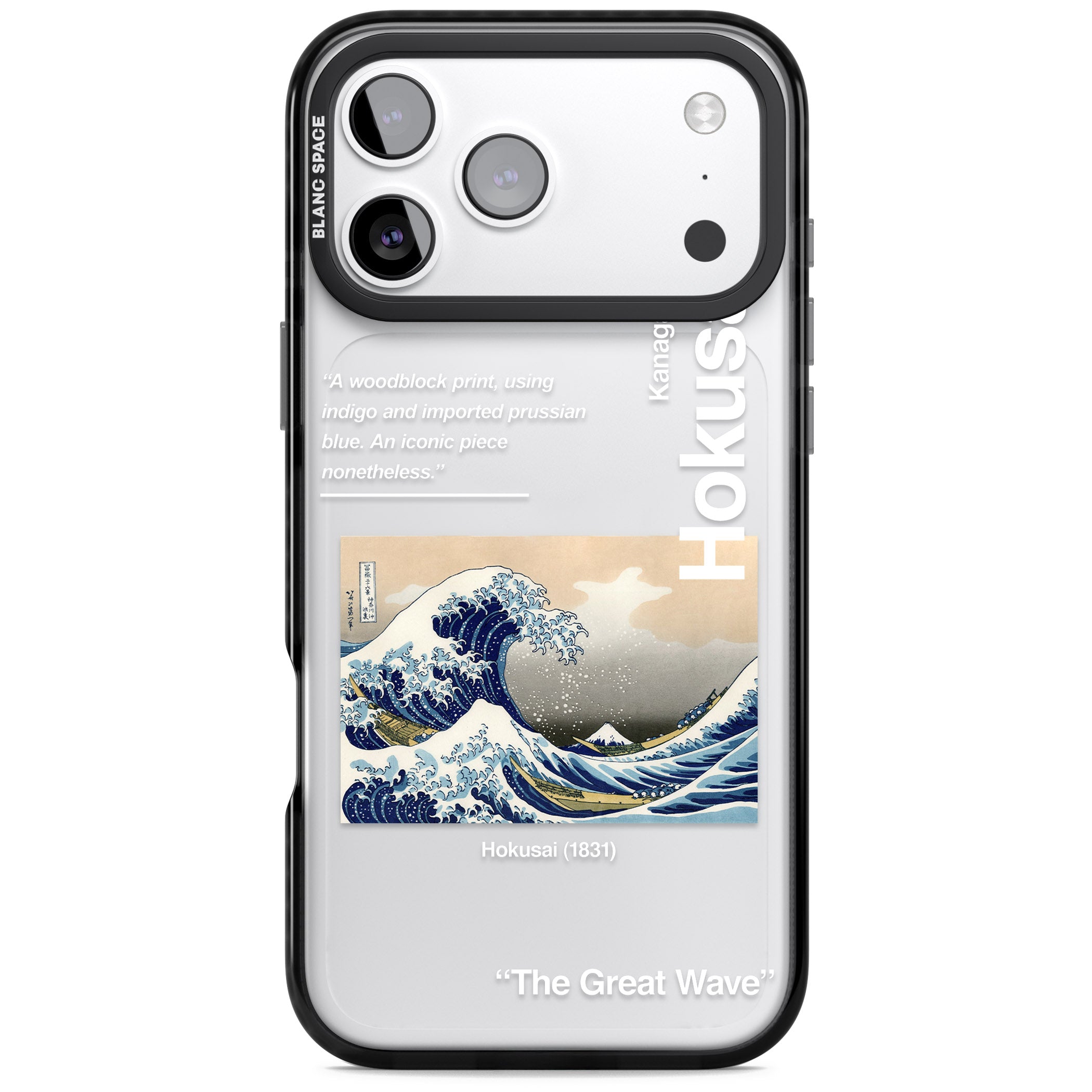 The Great Wave iPhone 17 Pro Impact Black Phone Case