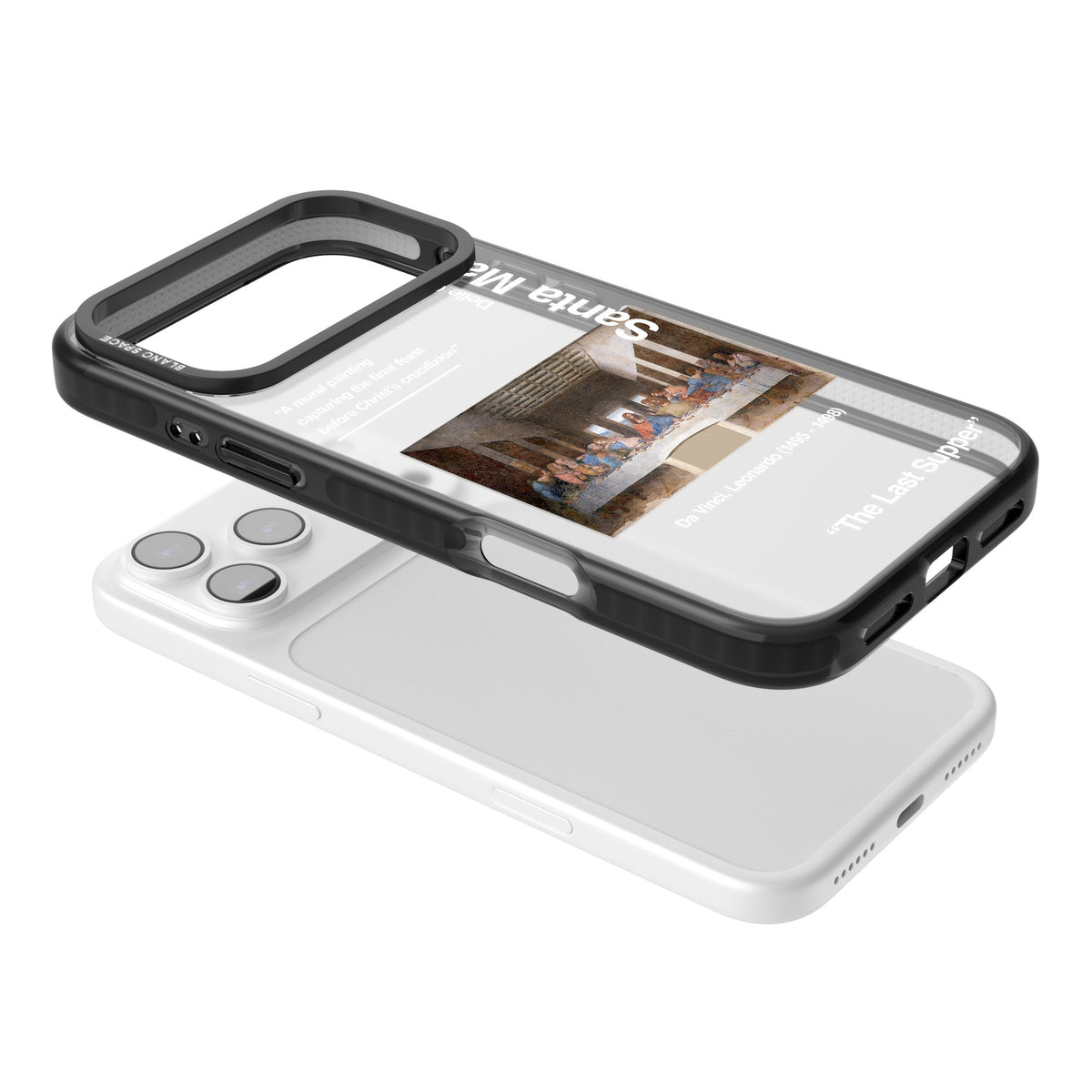 The Last Supper iPhone 17 Pro Max Impact Black Phone Case angled