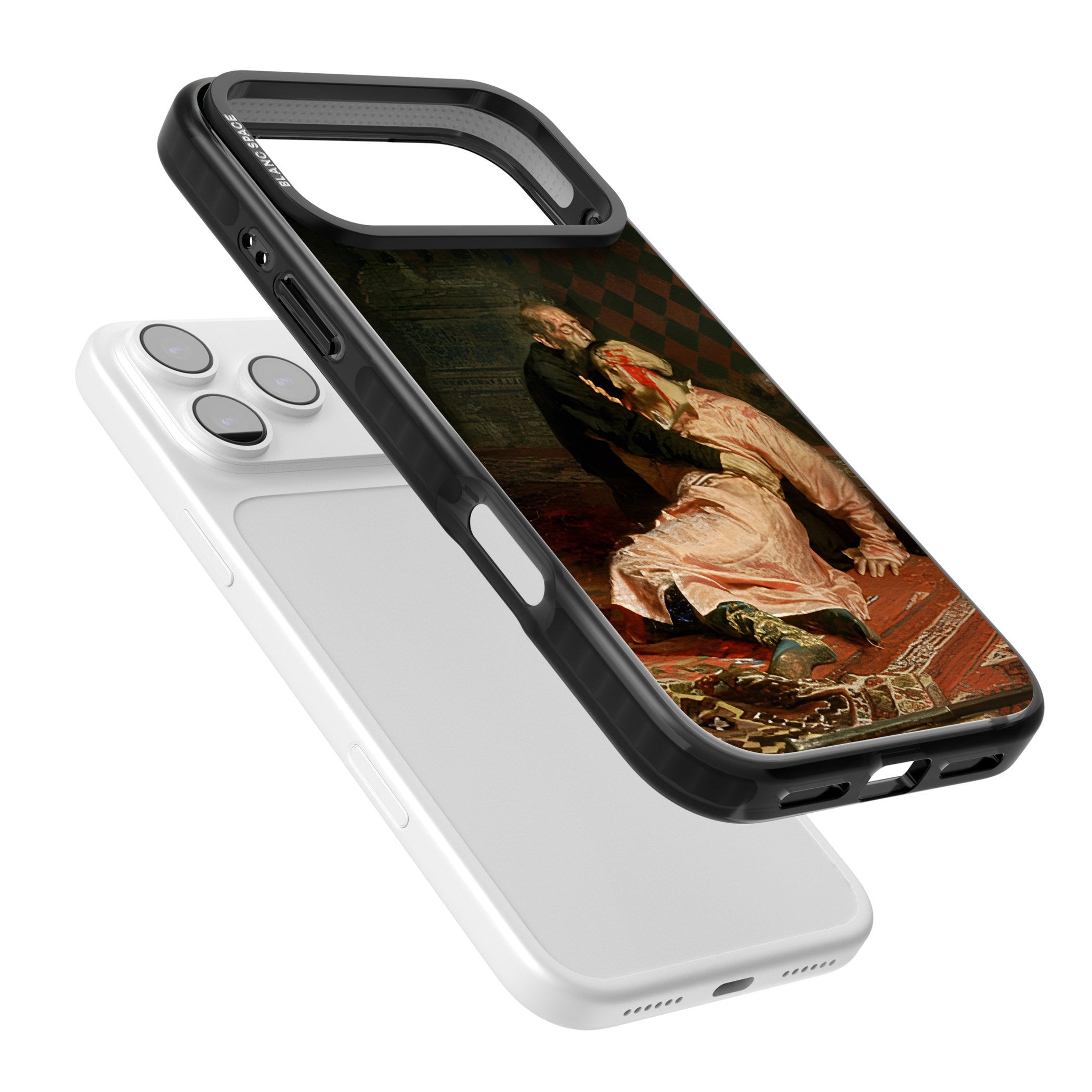 Ivan The Terrible & His Son iPhone 17 Pro Impact Black Phone Case Colours