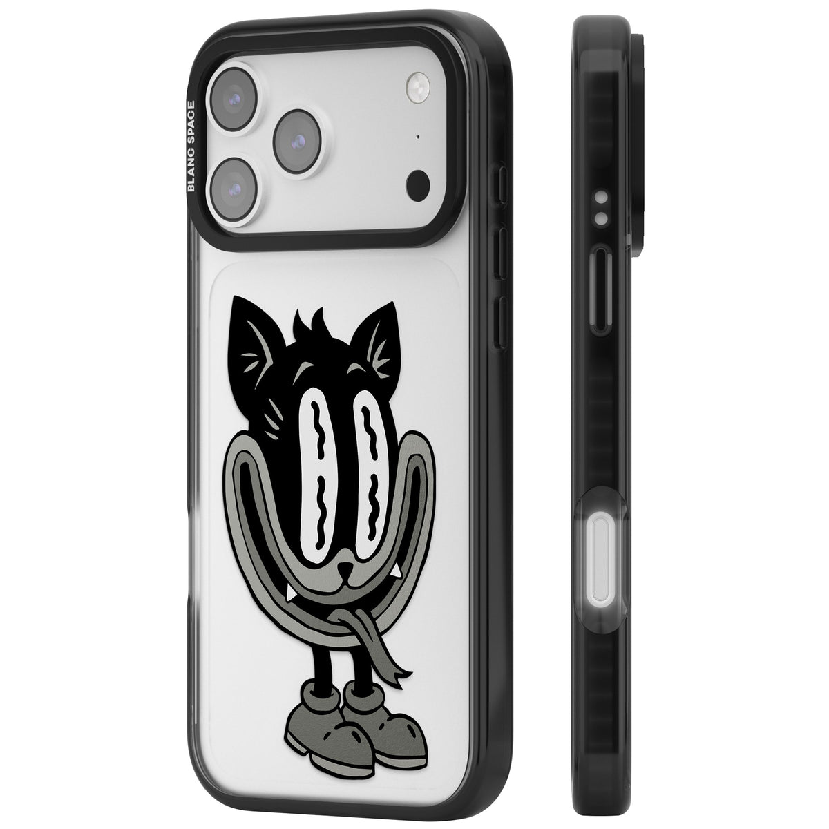 Whisker Noir iPhone 17 Pro Max Impact Black Phone Case side