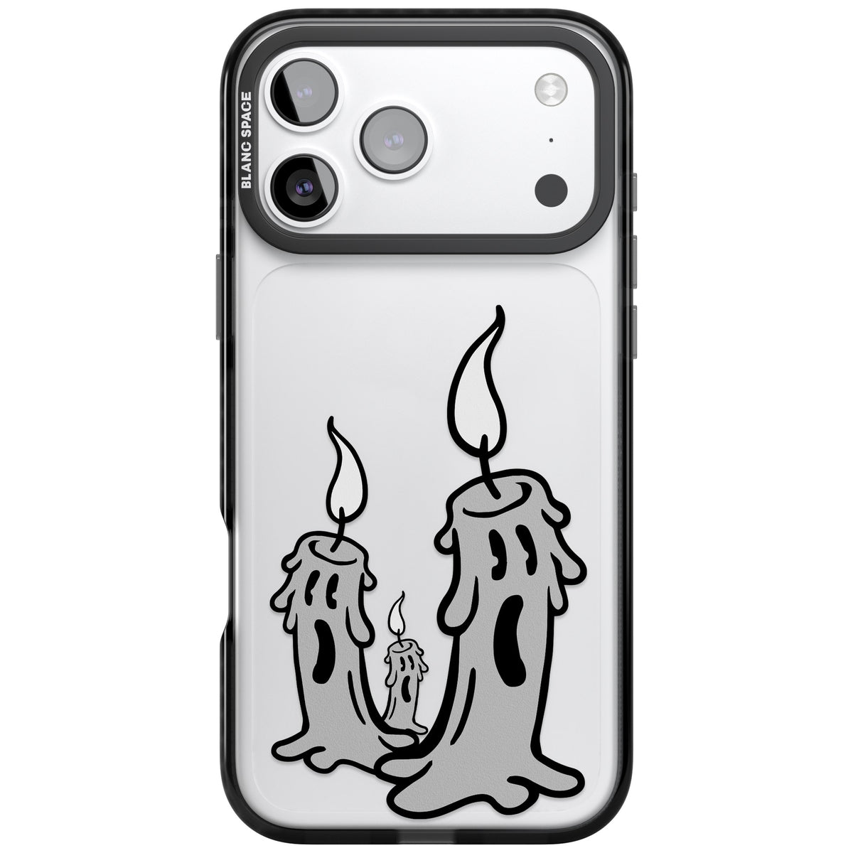 Candle Lit iPhone 17 Pro Max Impact Black Phone Case front