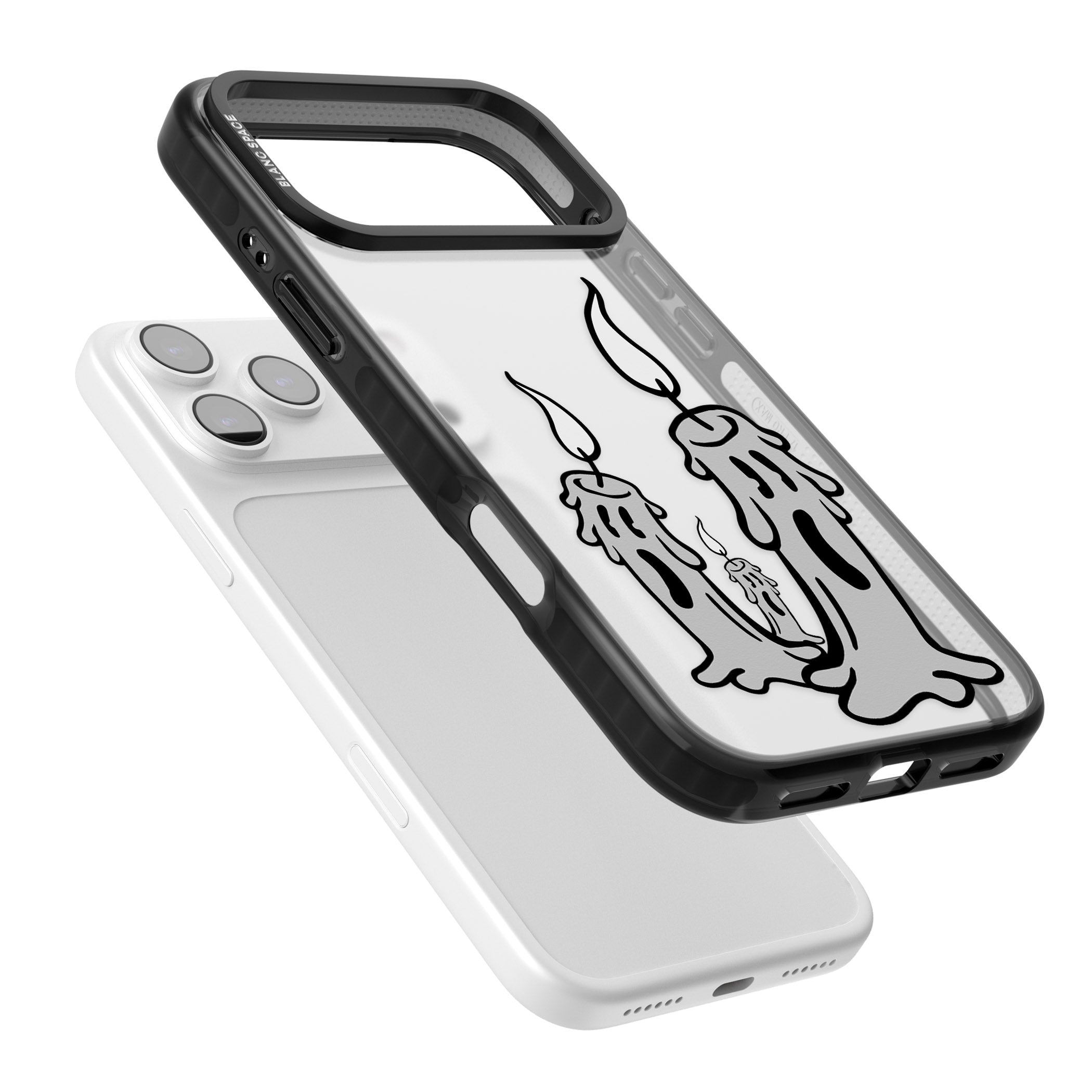 Candle Lit iPhone 17 Pro Impact Black Phone Case Colours