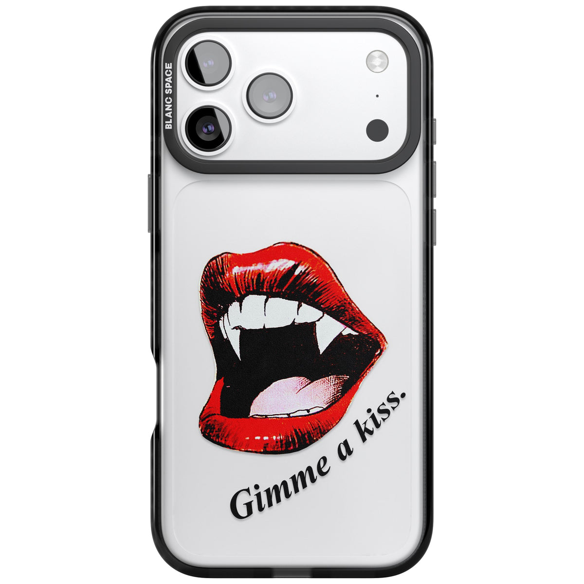 Gimme A Kiss iPhone 17 Pro Max Impact Black Phone Case front
