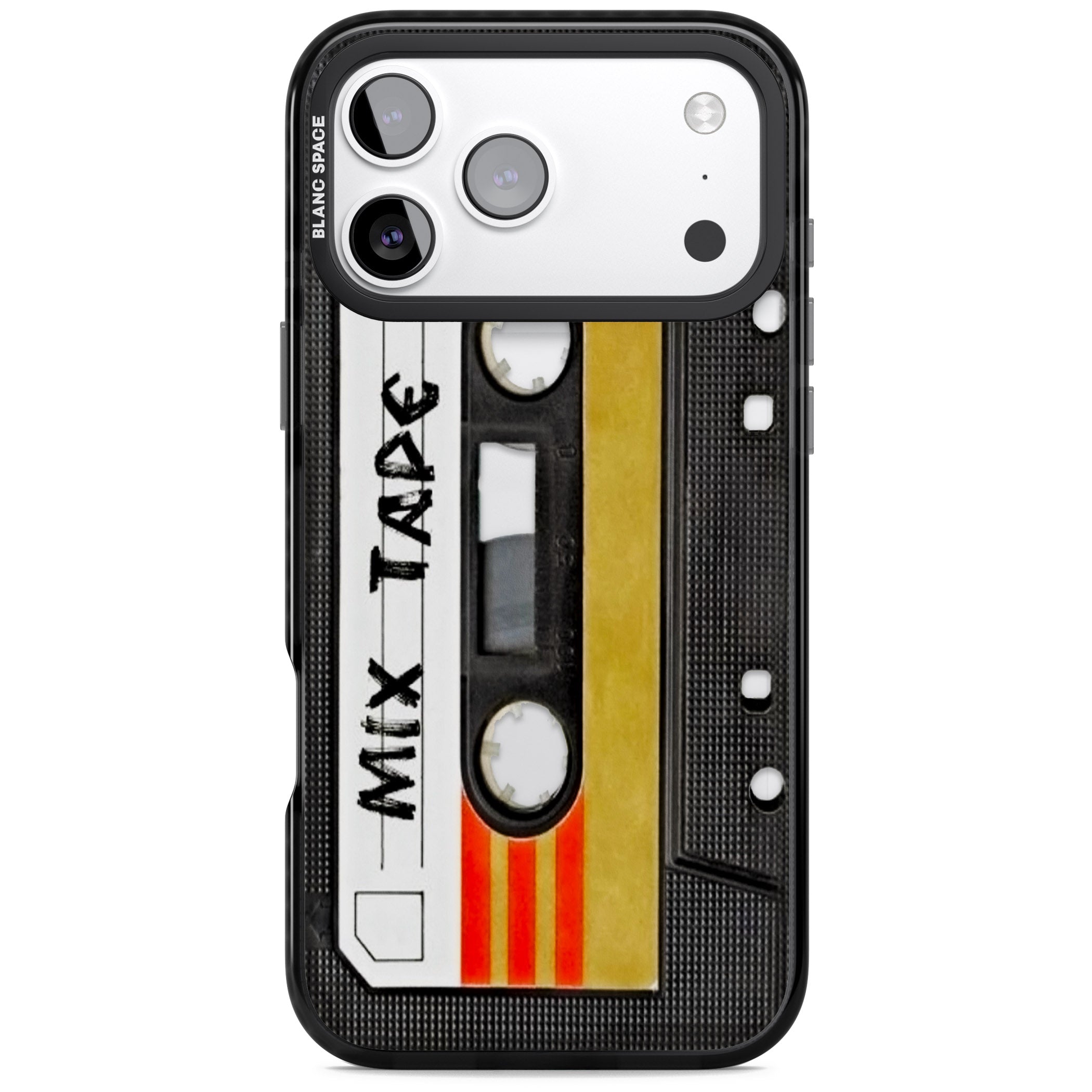 Retro Mix Tape iPhone 17 Pro Impact Black Phone Case