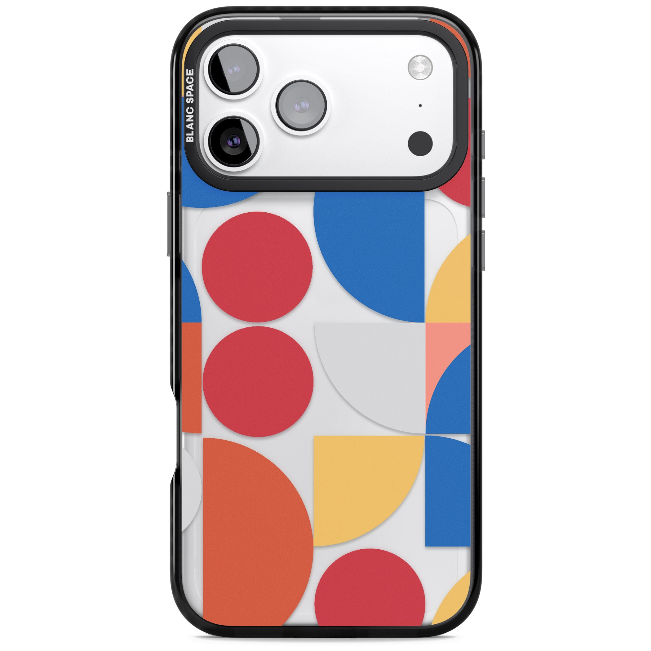 Abstract Colorful Geometric iPhone 17 Pro Impact Black Phone Case