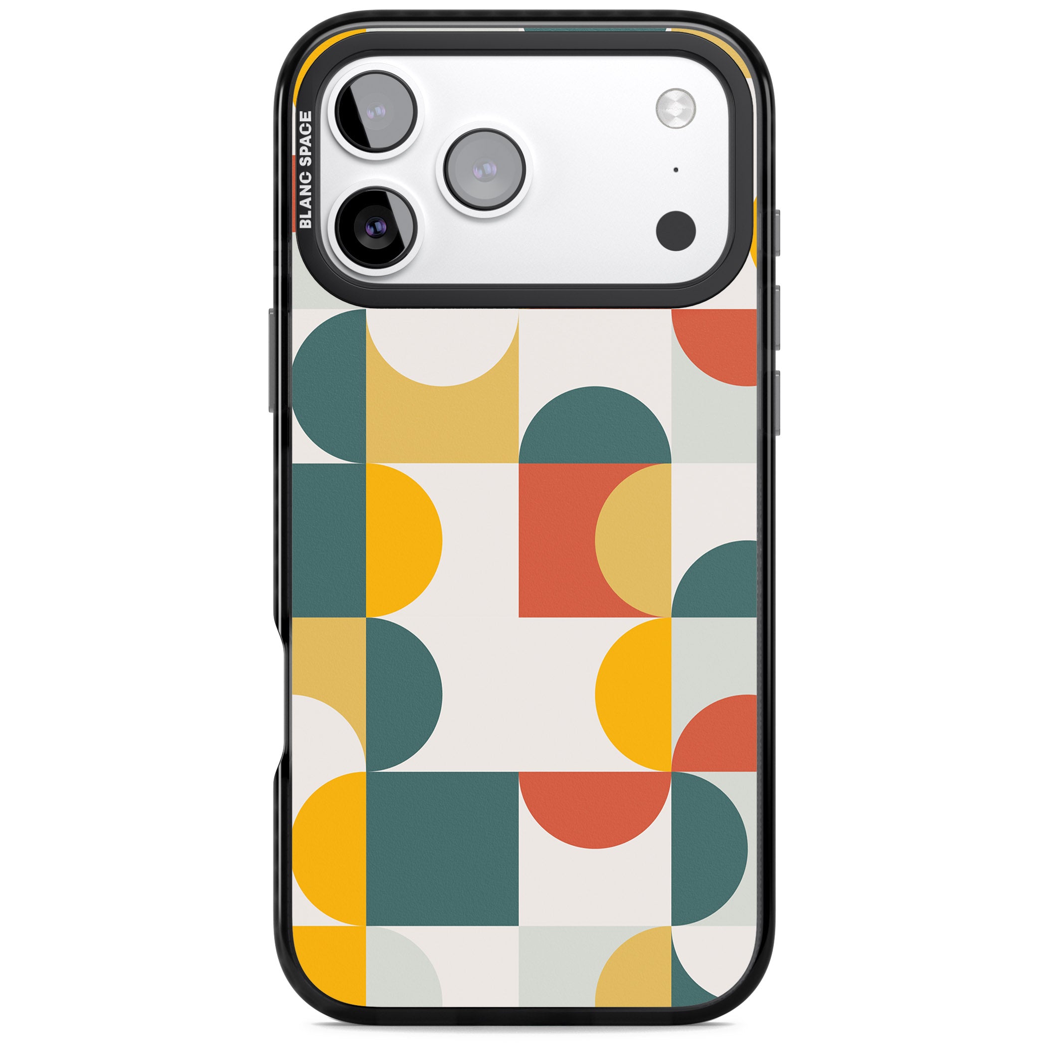 Retro Color Blocks iPhone 17 Pro Impact Black Phone Case