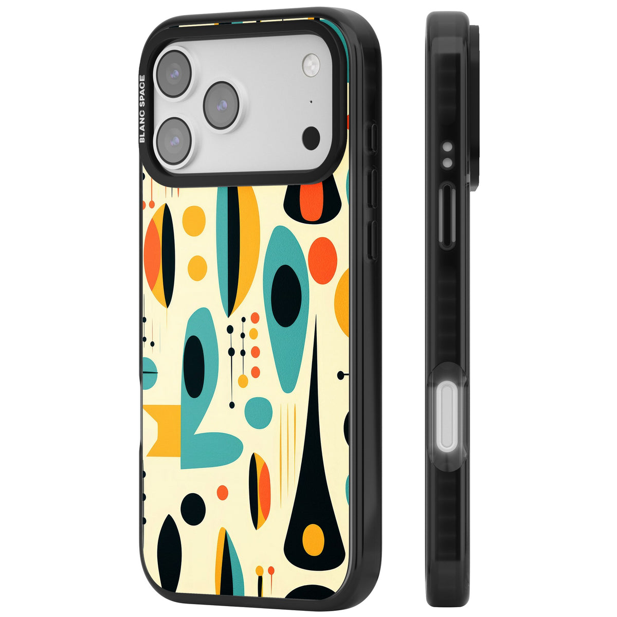 Atomic Lounge iPhone 17 Pro Max Impact Black Phone Case side