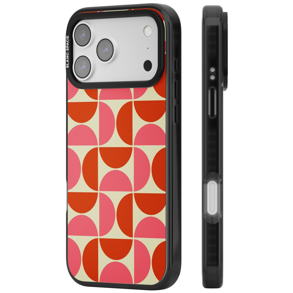 Boho Bauhaus iPhone 17 Pro Max Impact Black Phone Case side