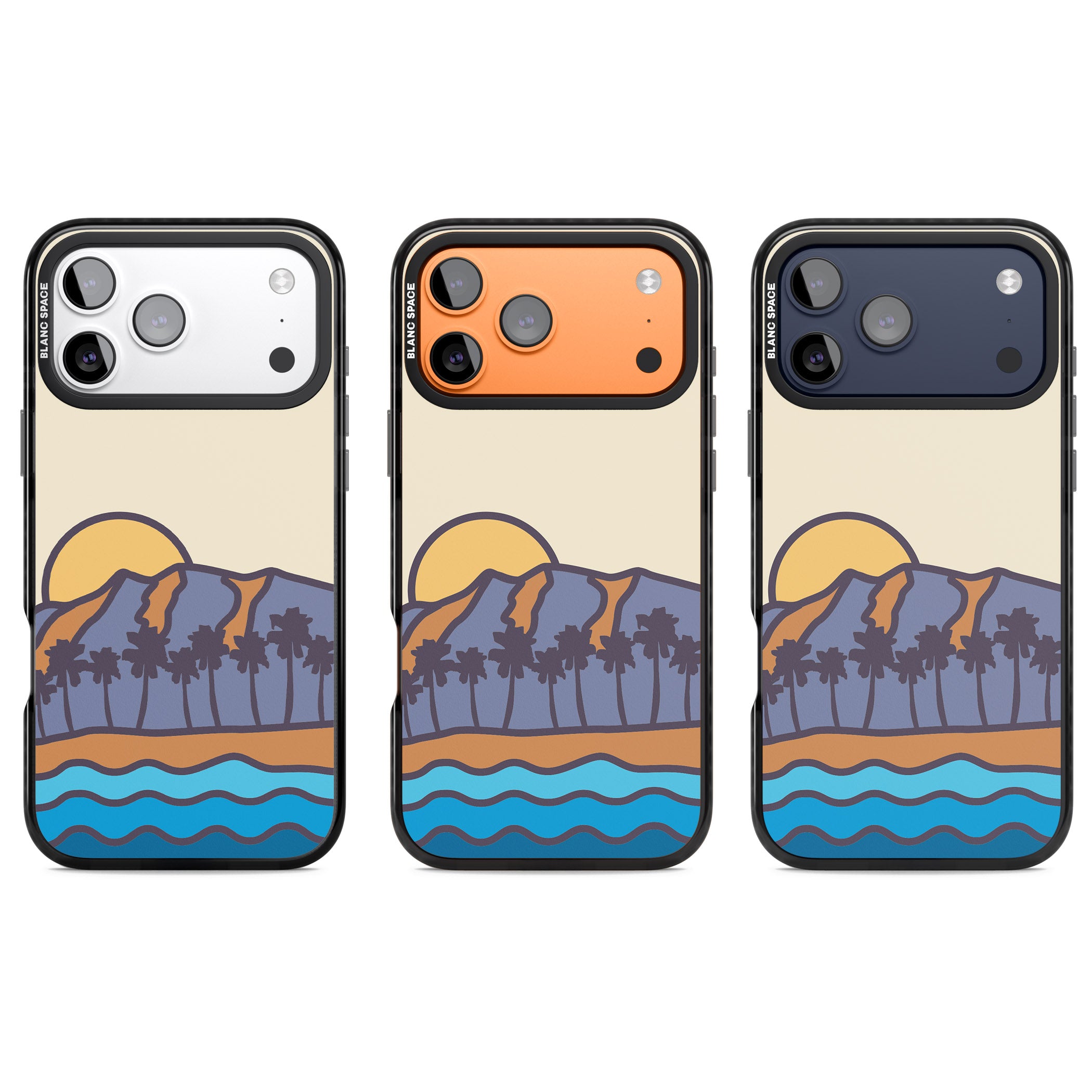 South Sunset iPhone 17 Pro Impact Black Phone Case APT Impact Protection