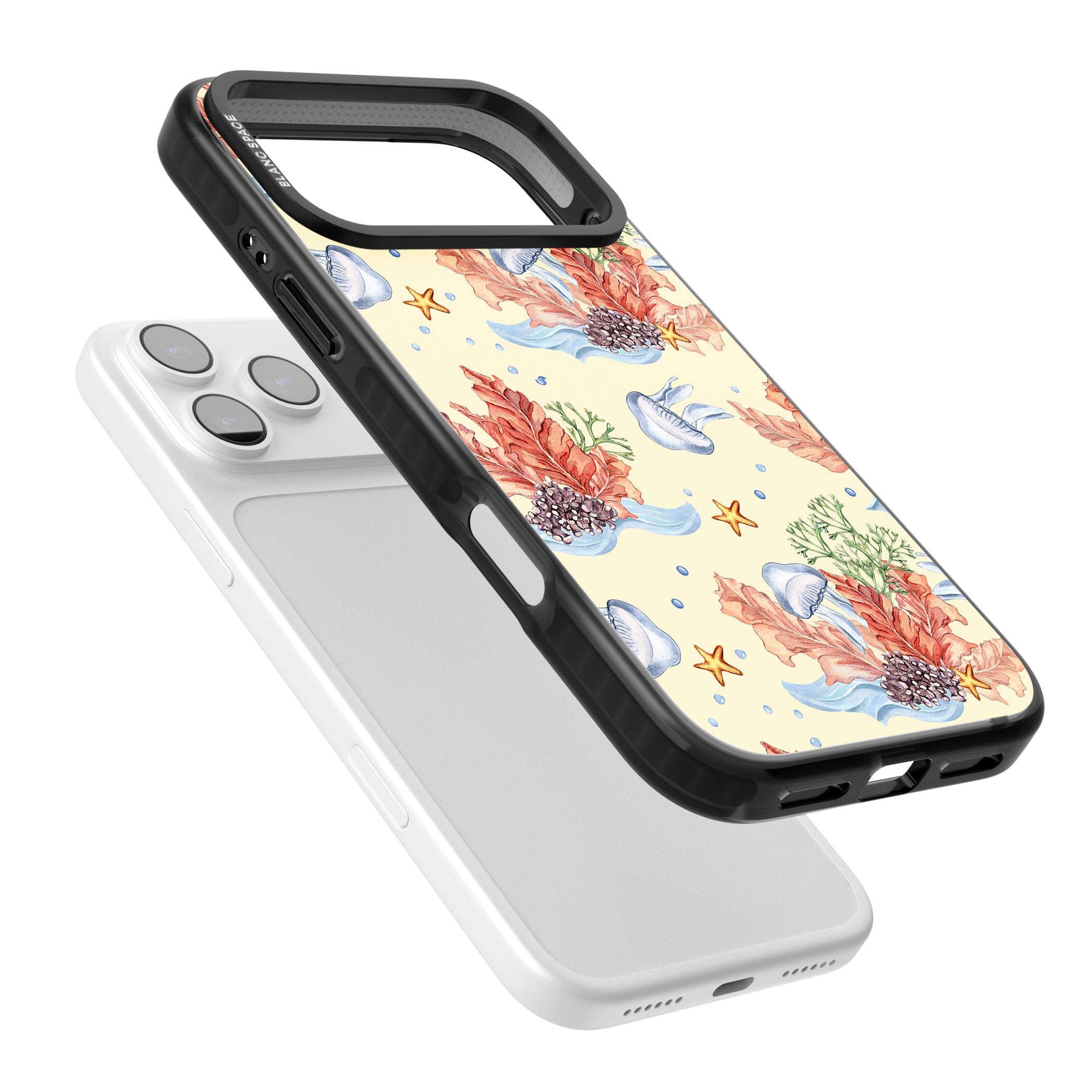 Coral Reef iPhone 17 Pro Impact Black Phone Case Colours