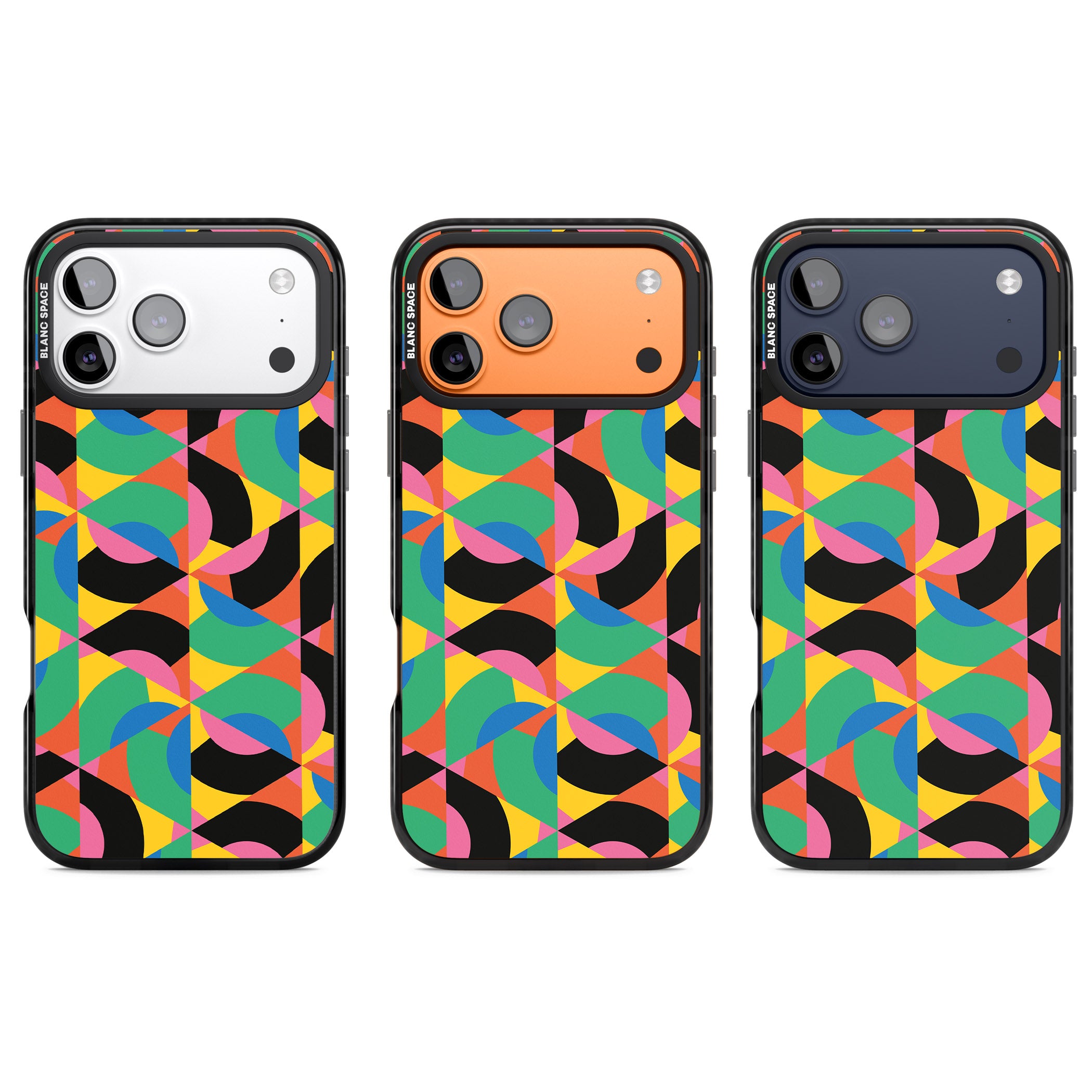 Abstract Carnival iPhone 17 Pro Impact Black Phone Case APT Impact Protection