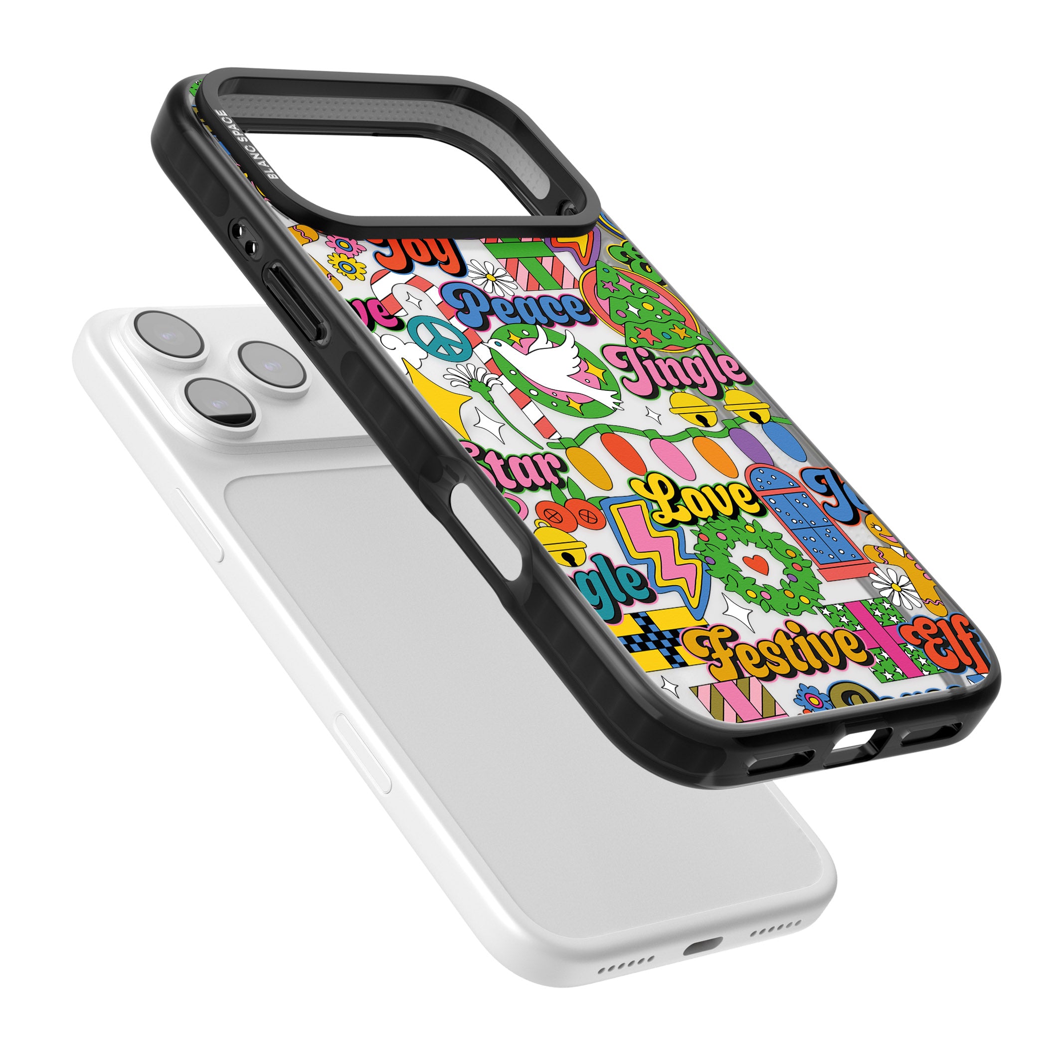 Peace & Festivities iPhone 17 Pro Impact Black Phone Case Colours