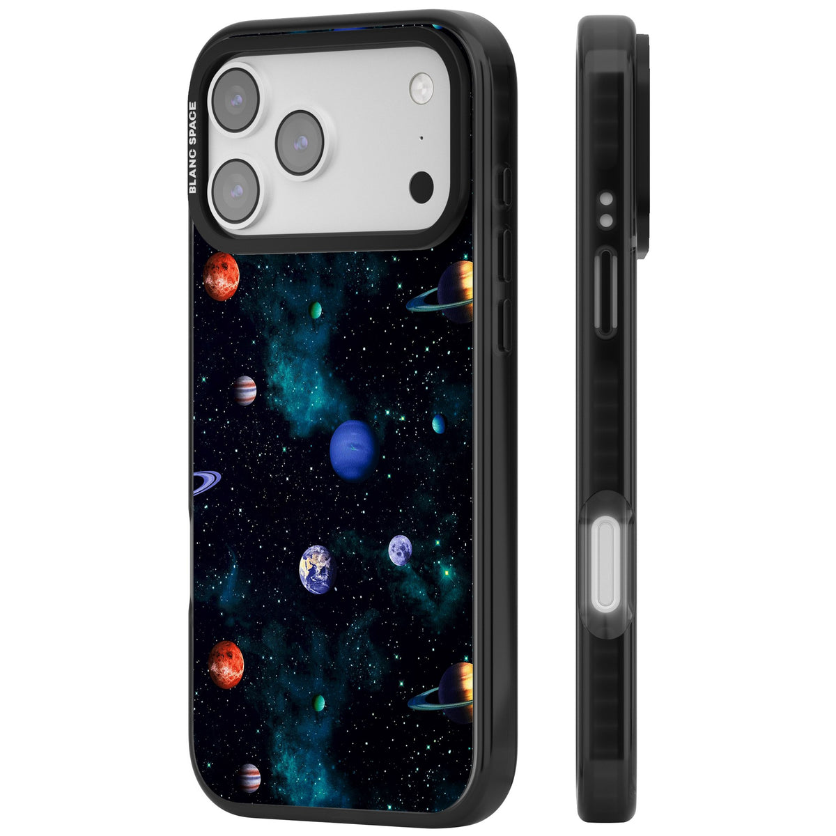 Deep Space iPhone 17 Pro Max Impact Black Phone Case side