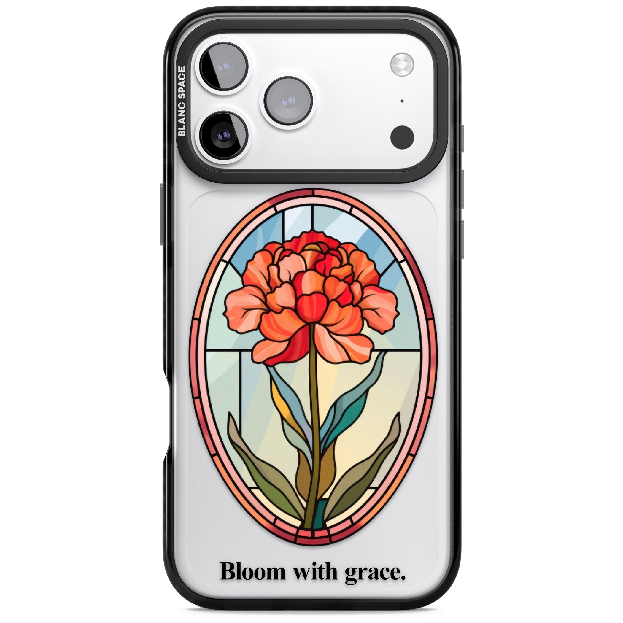 Bloom With Grace iPhone 17 Pro Impact Black Phone Case