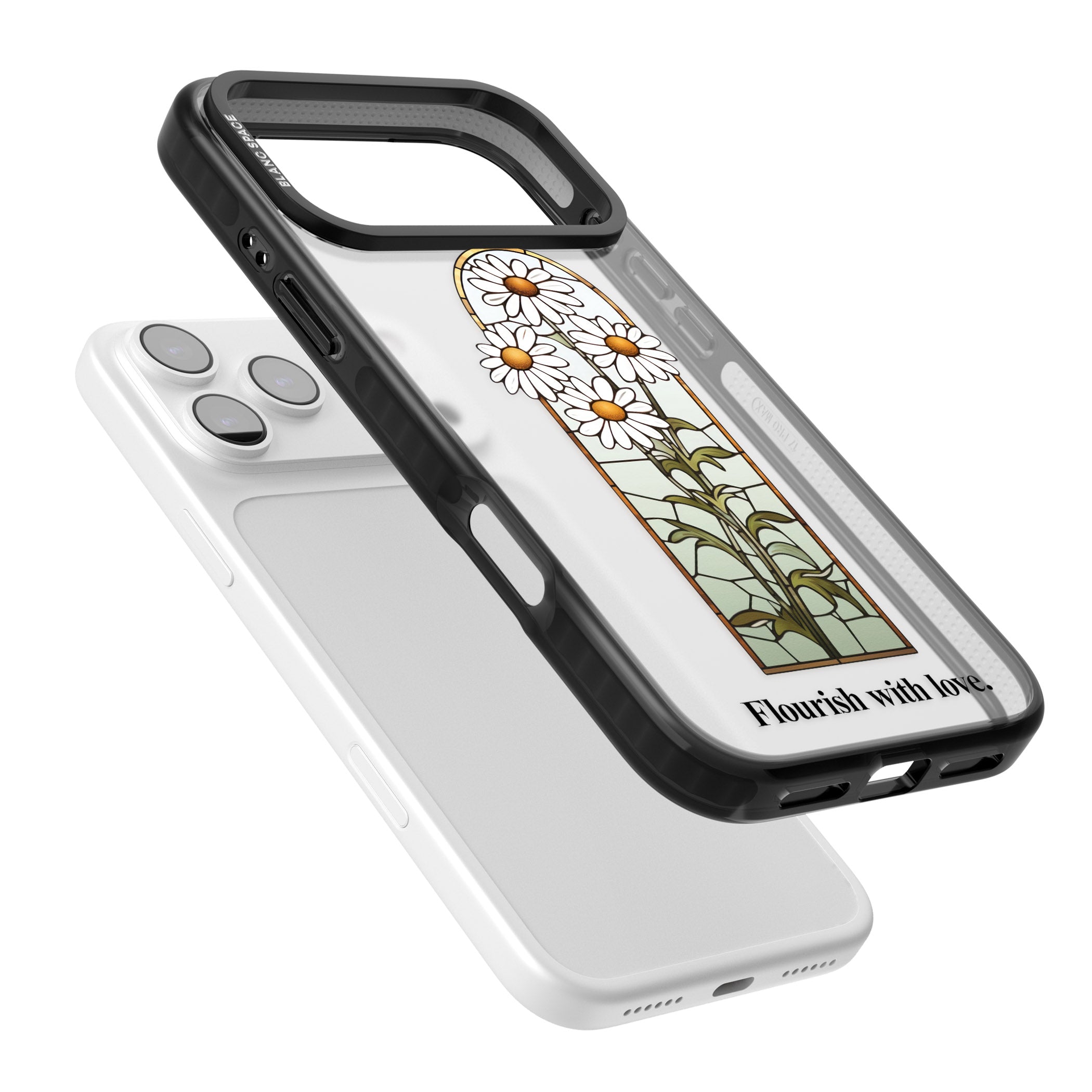 Flourish With Love iPhone 17 Pro Impact Black Phone Case Colours
