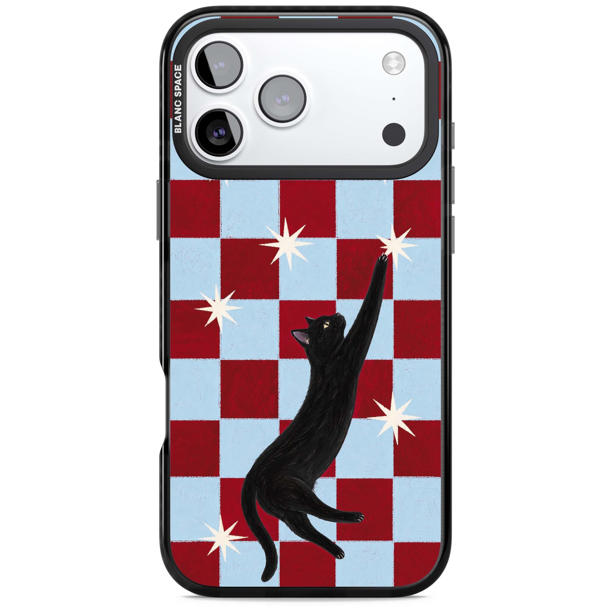 Starlit Kitty animals iPhone case | Clear Impact case for iPhone 17 Pro, iPhone 17 Pro Max