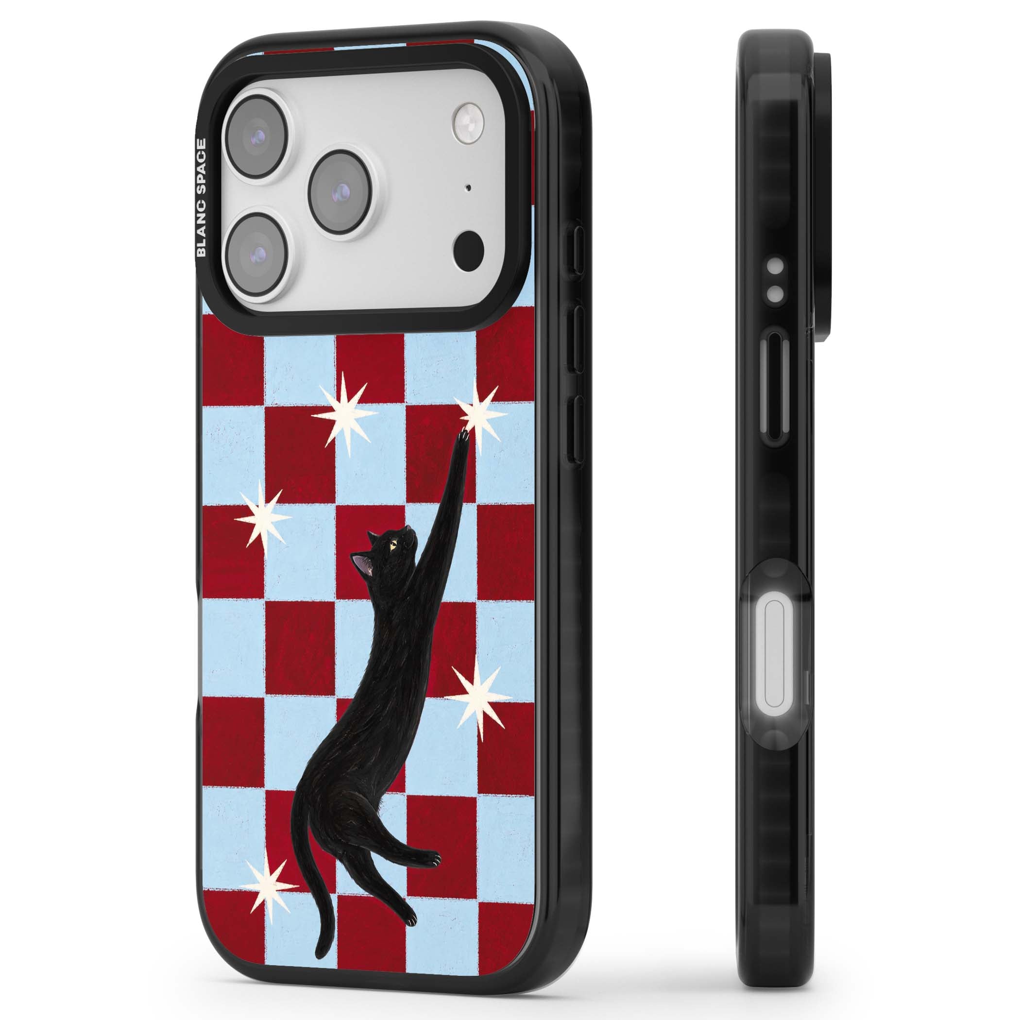 Starlit Kitty animals iPhone case | Clear Impact case for iPhone 17 Pro, iPhone 17 Pro Max