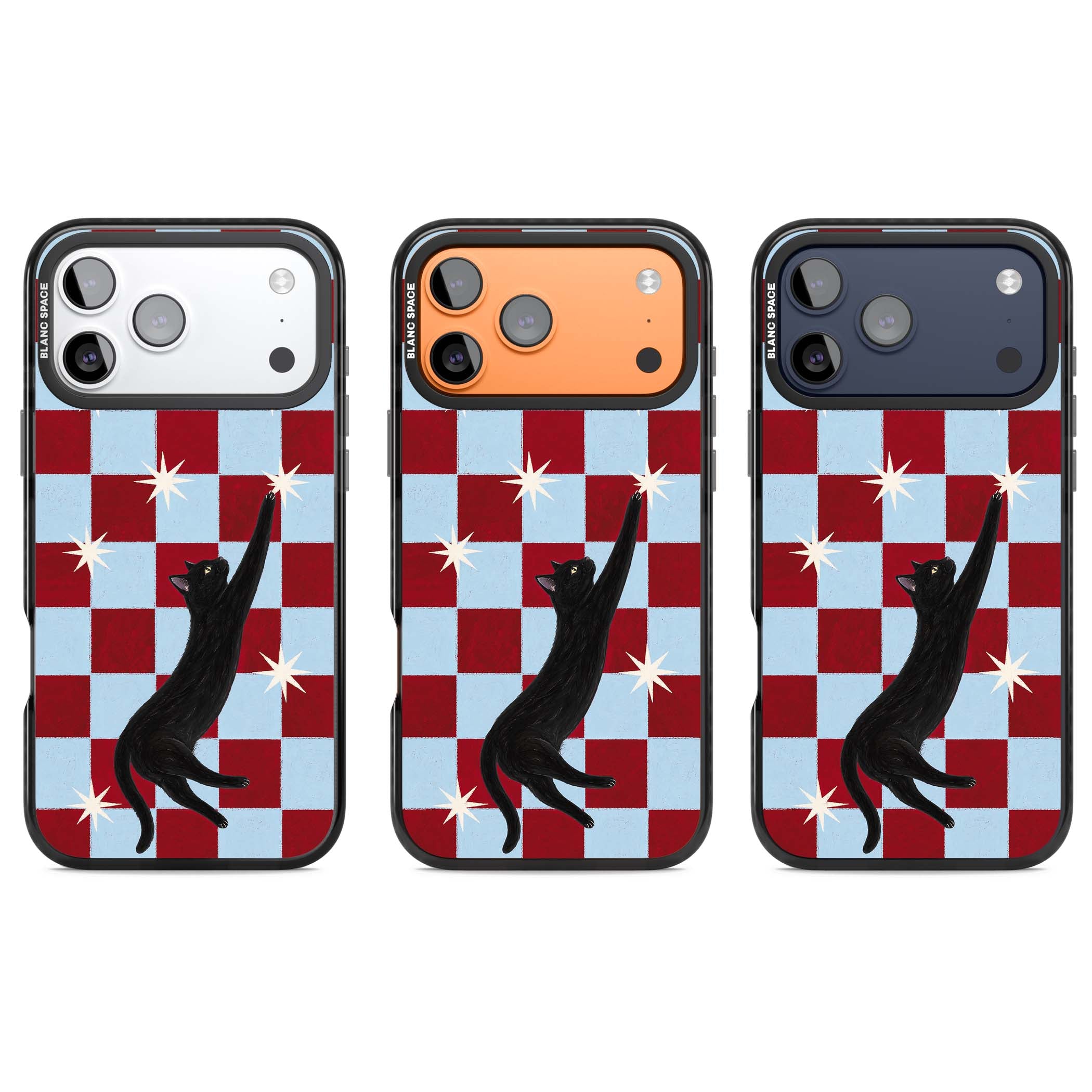 Starlit Kitty animals iPhone case | Clear Impact case for iPhone 17 Pro, iPhone 17 Pro Max