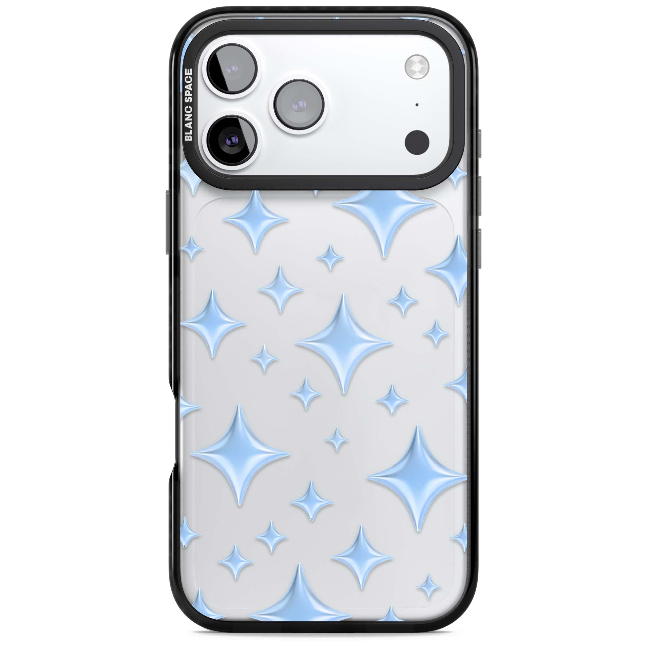 Blue Puff Sparkle Pattern