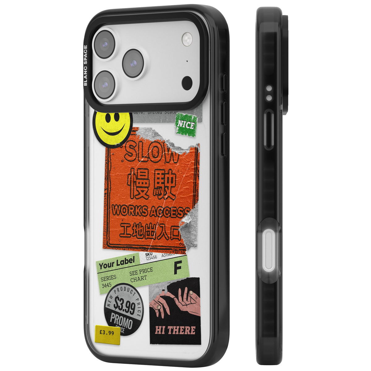 Slow Works iPhone 17 Pro Max Impact Black Phone Case side