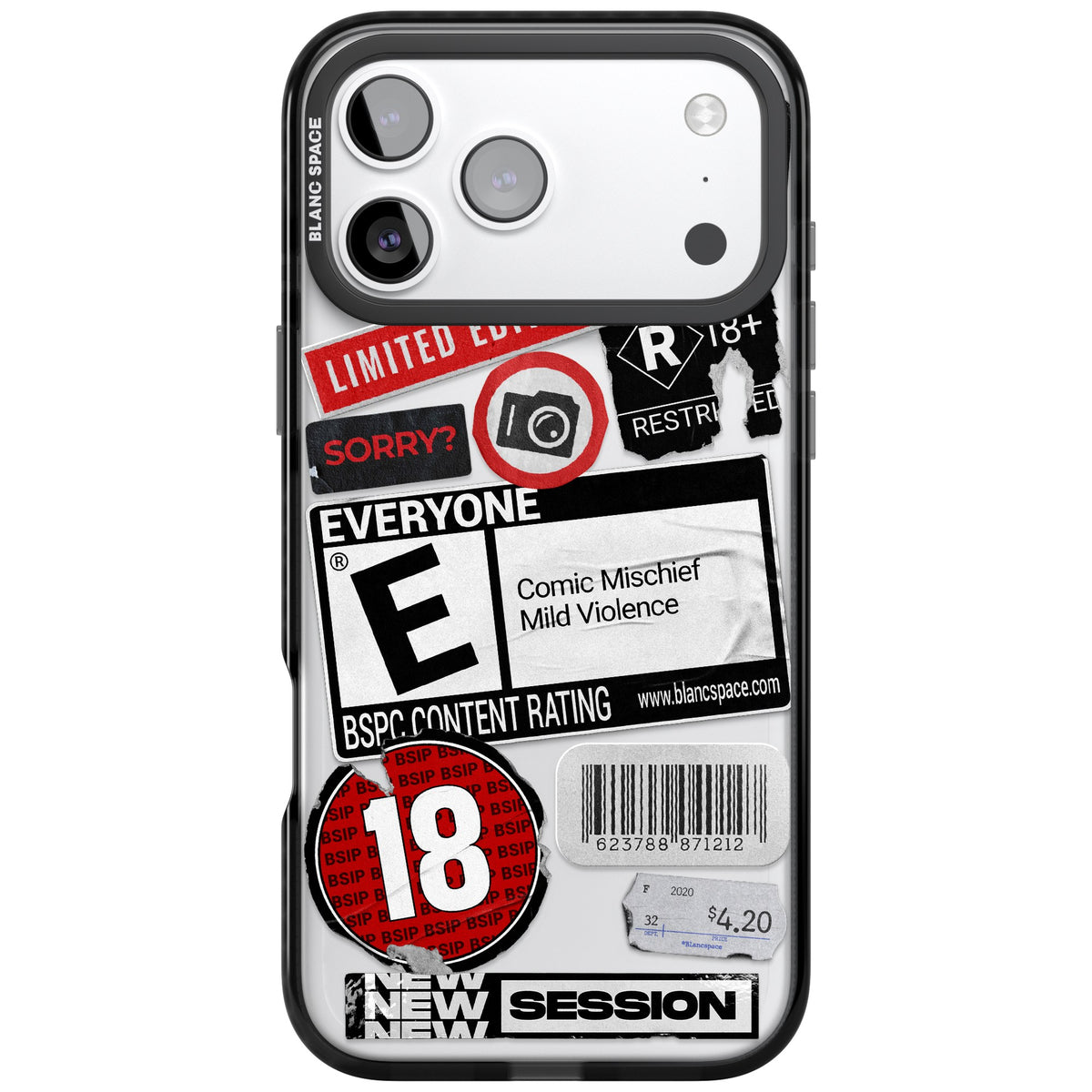 Parental Advisory iPhone 17 Pro Max Impact Black Phone Case front