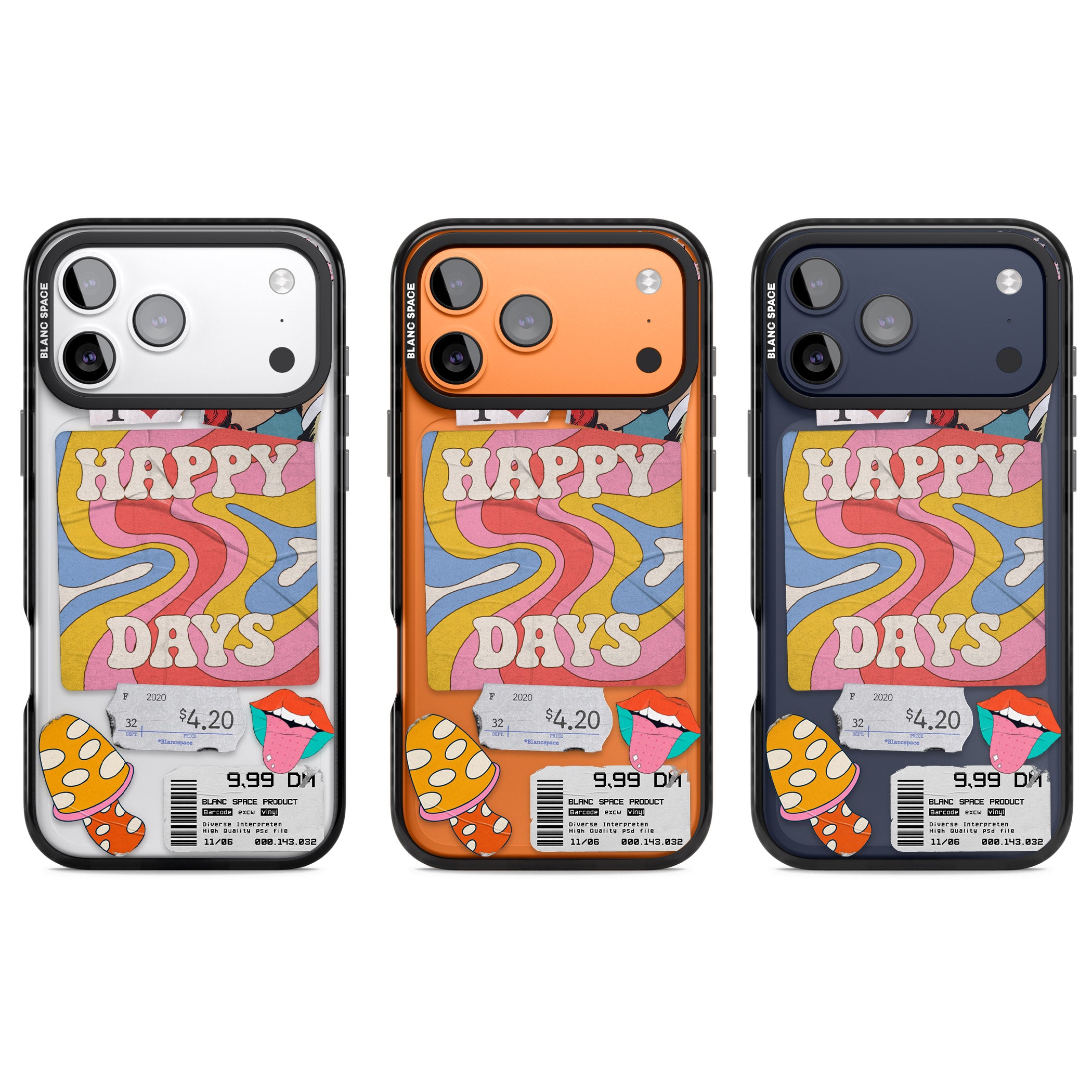 Groovy Trip iPhone 17 Pro Impact Black Phone Case APT Impact Protection