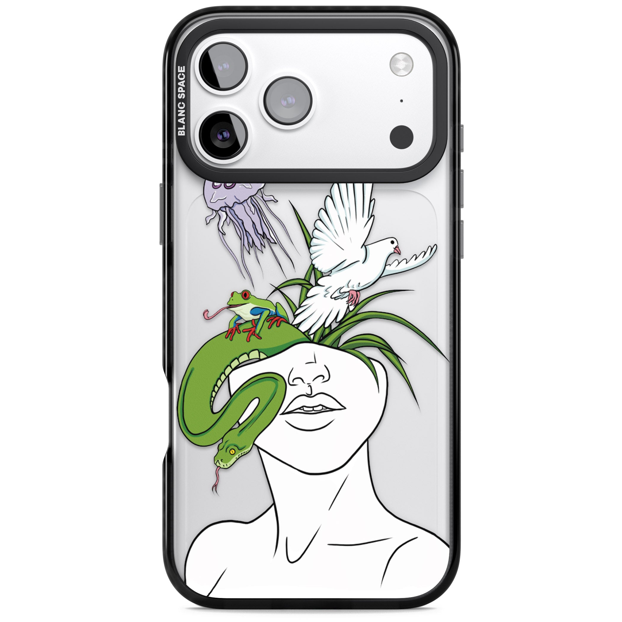 Wild Thoughts iPhone 17 Pro Impact Black Phone Case