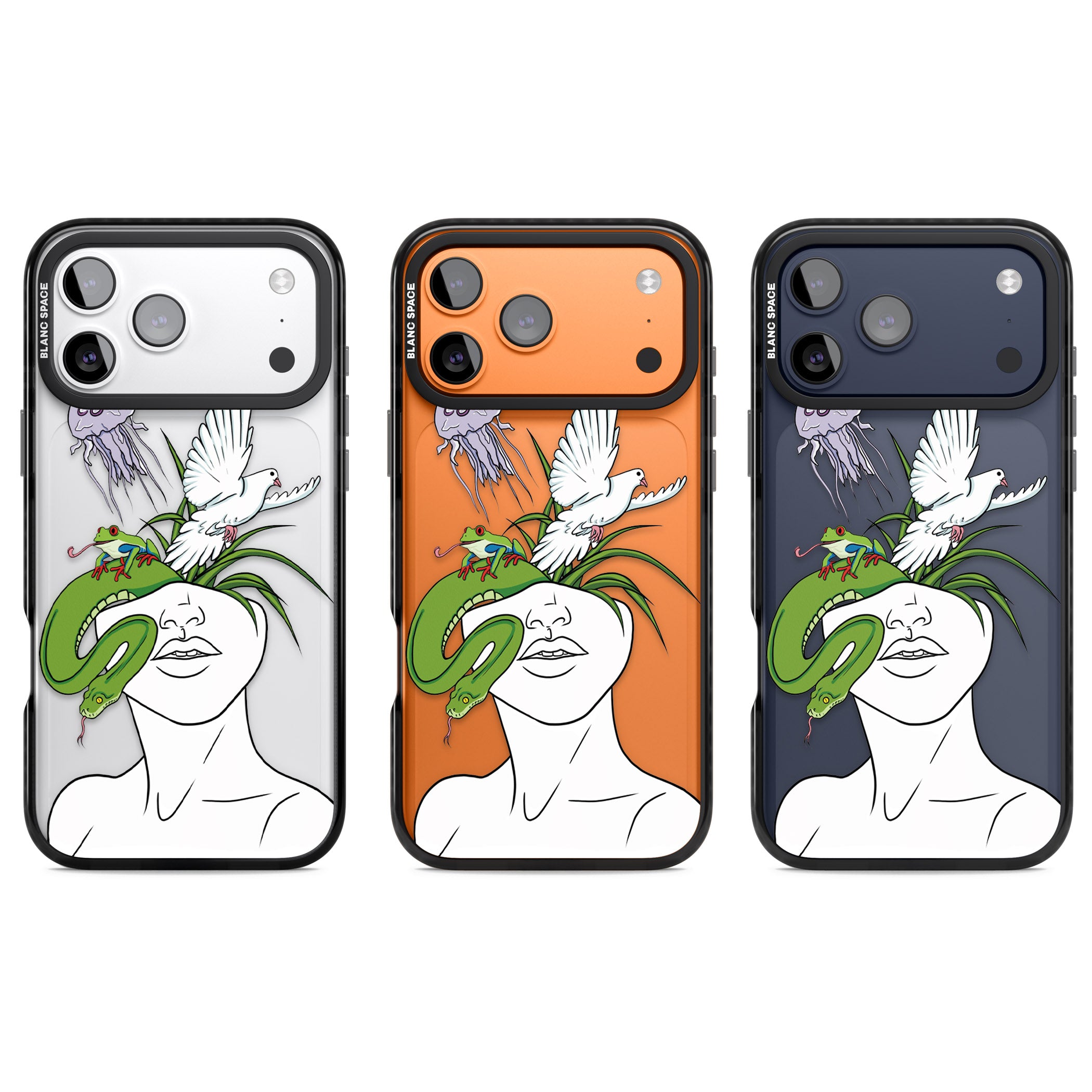 Wild Thoughts iPhone 17 Pro Impact Black Phone Case APT Impact Protection