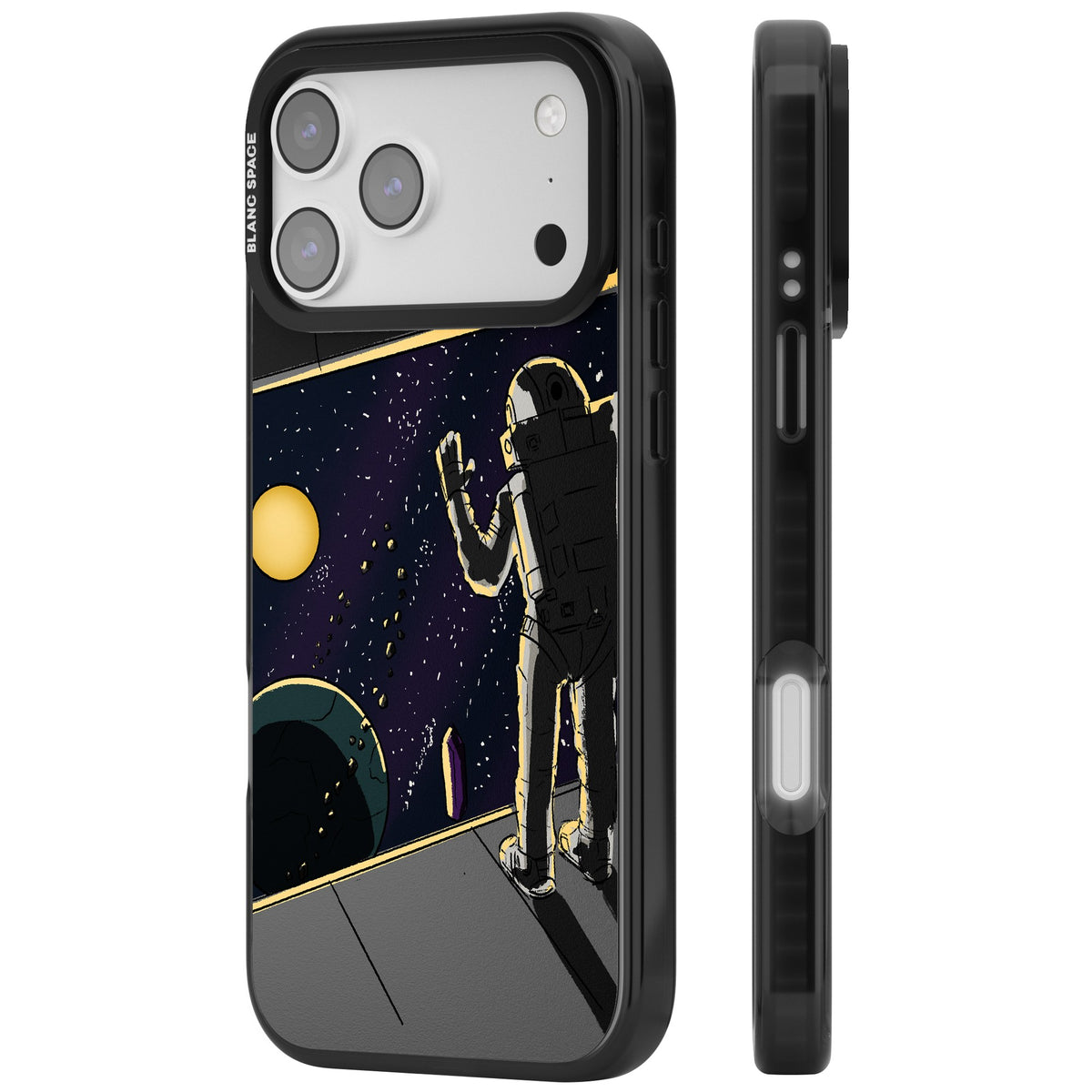 Home iPhone 17 Pro Max Impact Black Phone Case side