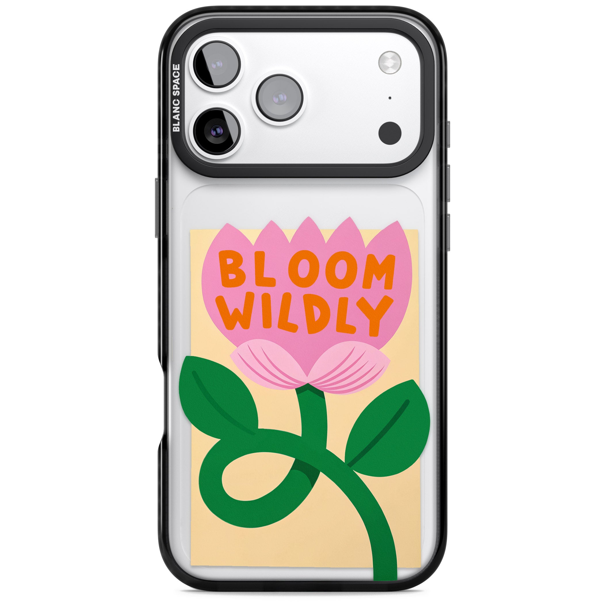 Bloom Wildly iPhone 17 Pro Impact Black Phone Case