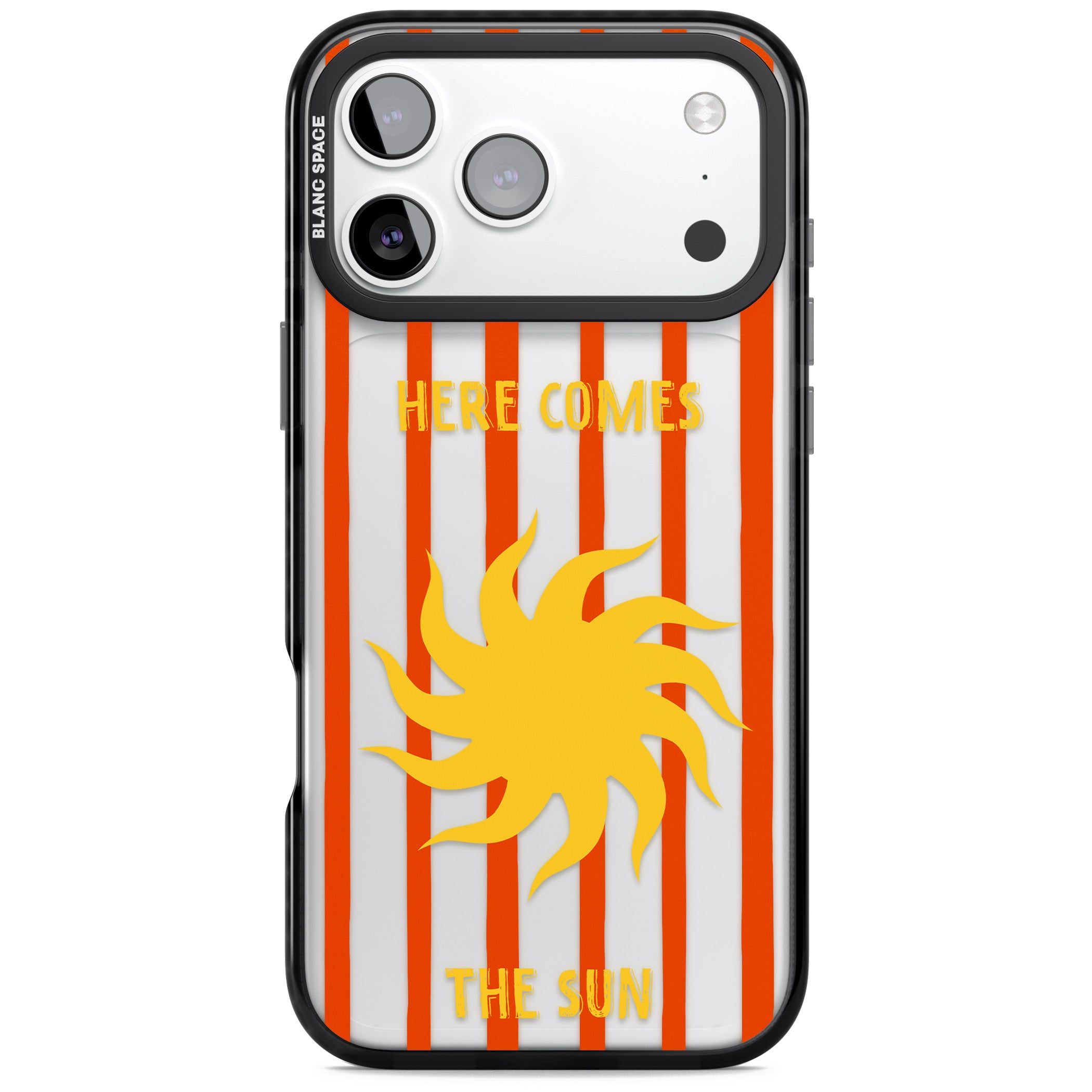 Here Comes The Sun iPhone 17 Pro Impact Black Phone Case