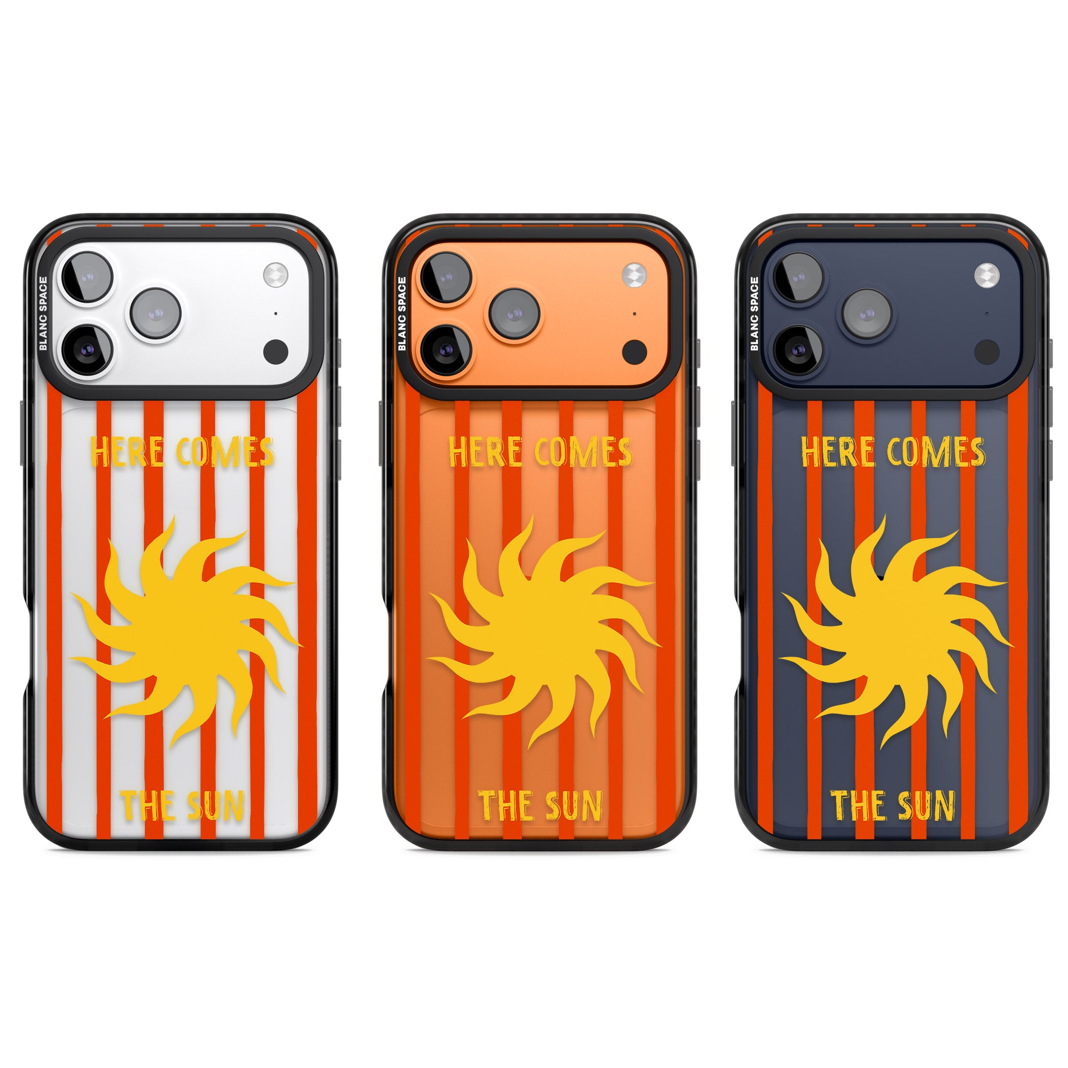 Here Comes The Sun iPhone 17 Pro Impact Black Phone Case APT Impact Protection