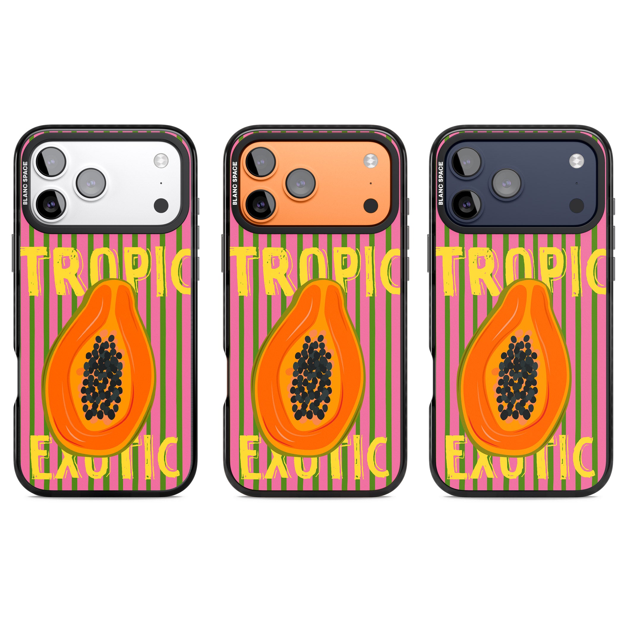 Tropic Exotic iPhone 17 Pro Impact Black Phone Case APT Impact Protection