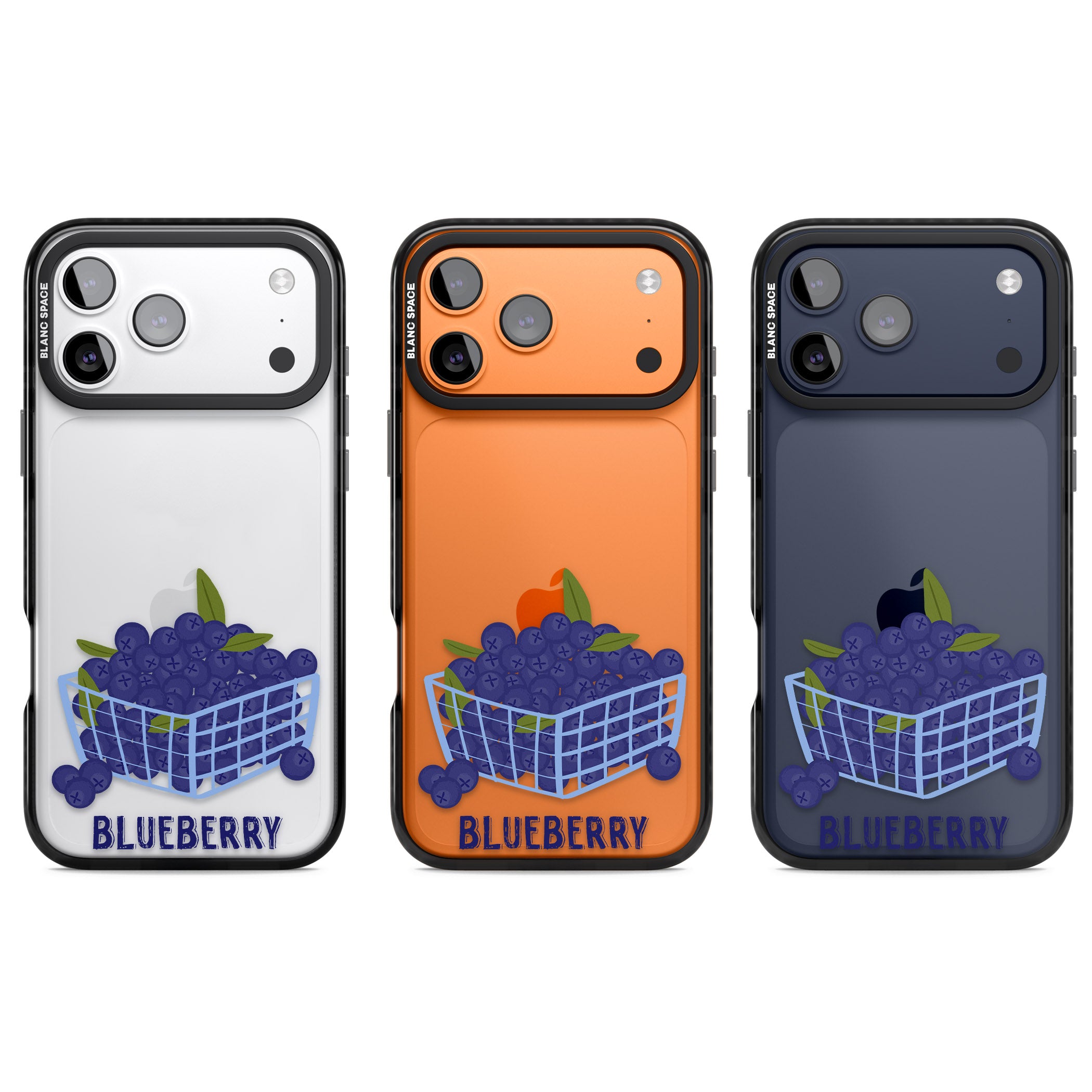 Blueberry Basket iPhone 17 Pro Impact Black Phone Case APT Impact Protection