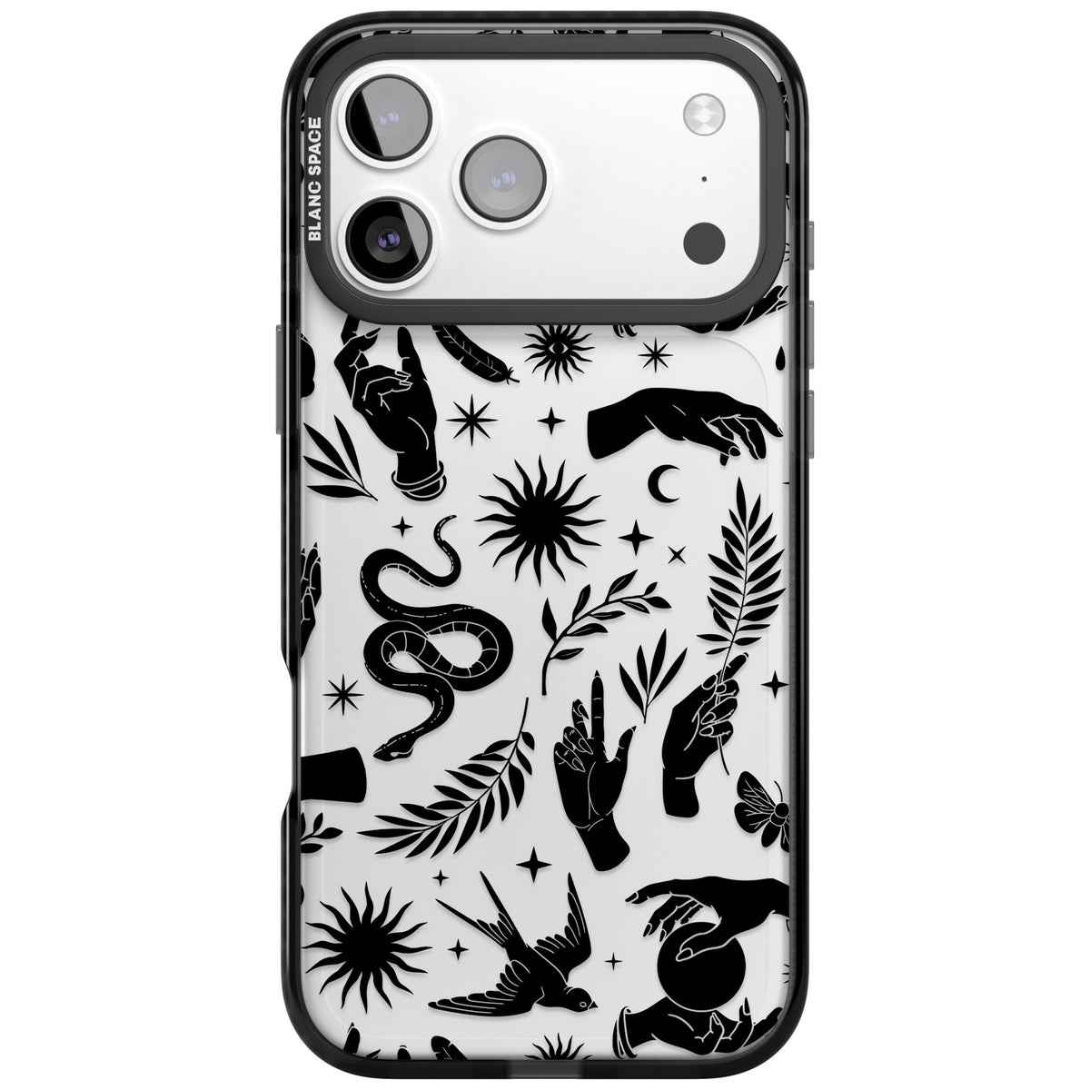 Mystic Magic (Black) iPhone 17 Pro Max Impact Black Phone Case front
