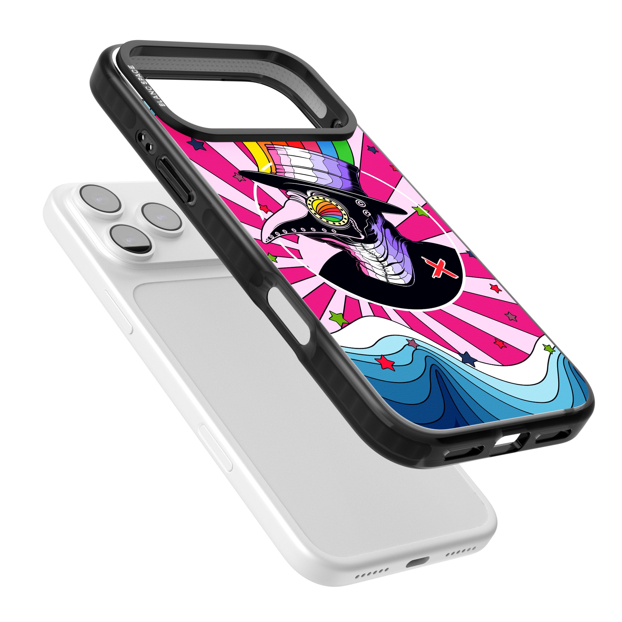 Plague Doctor Passion iPhone 17 Pro Impact Black Phone Case Colours