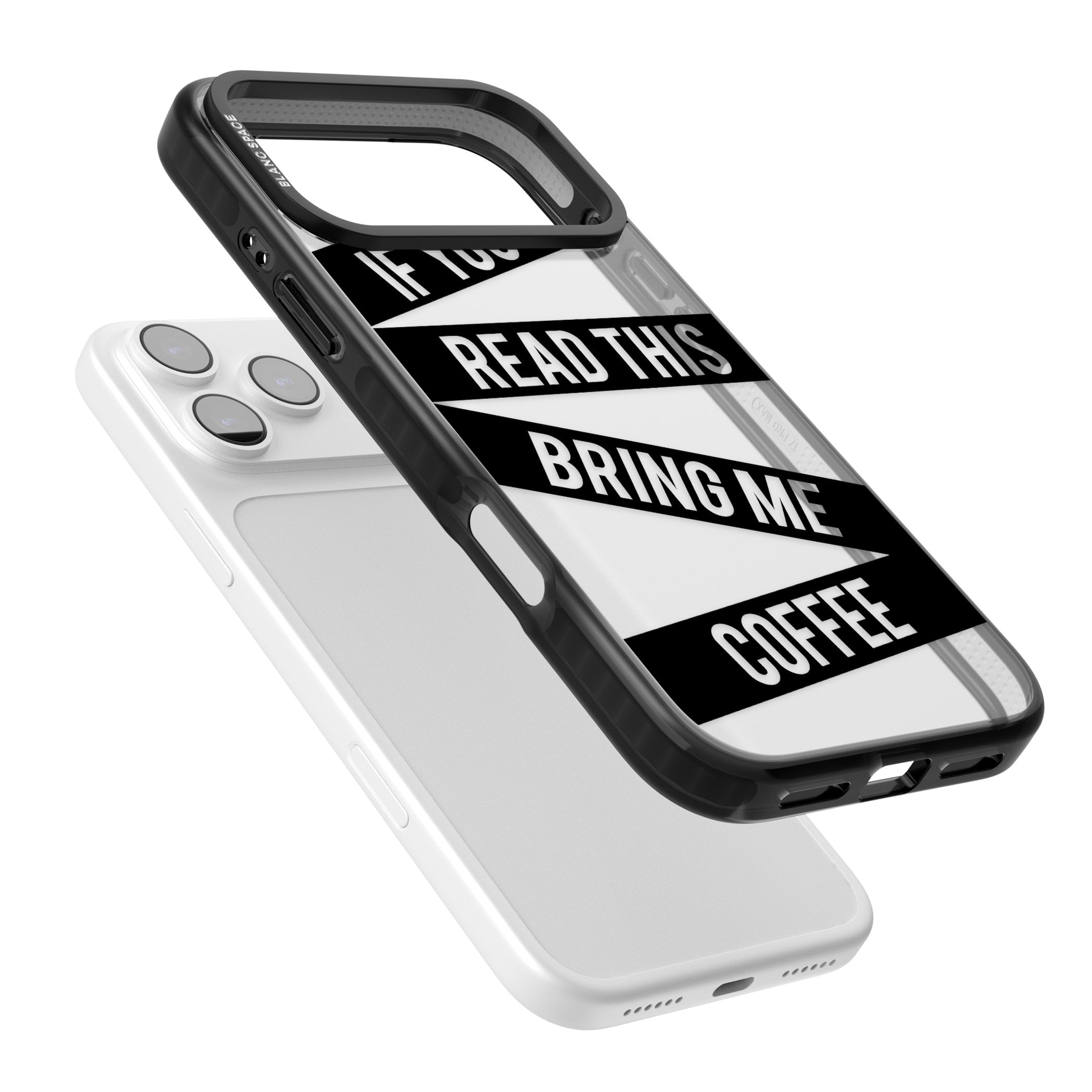 Bring Me Coffee iPhone 17 Pro Impact Black Phone Case Colours