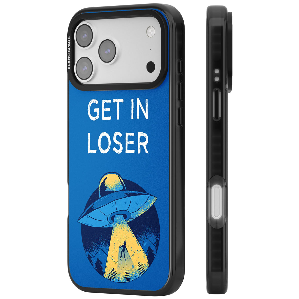 Get In Loser Ufo iPhone 17 Pro Max Impact Black Phone Case side