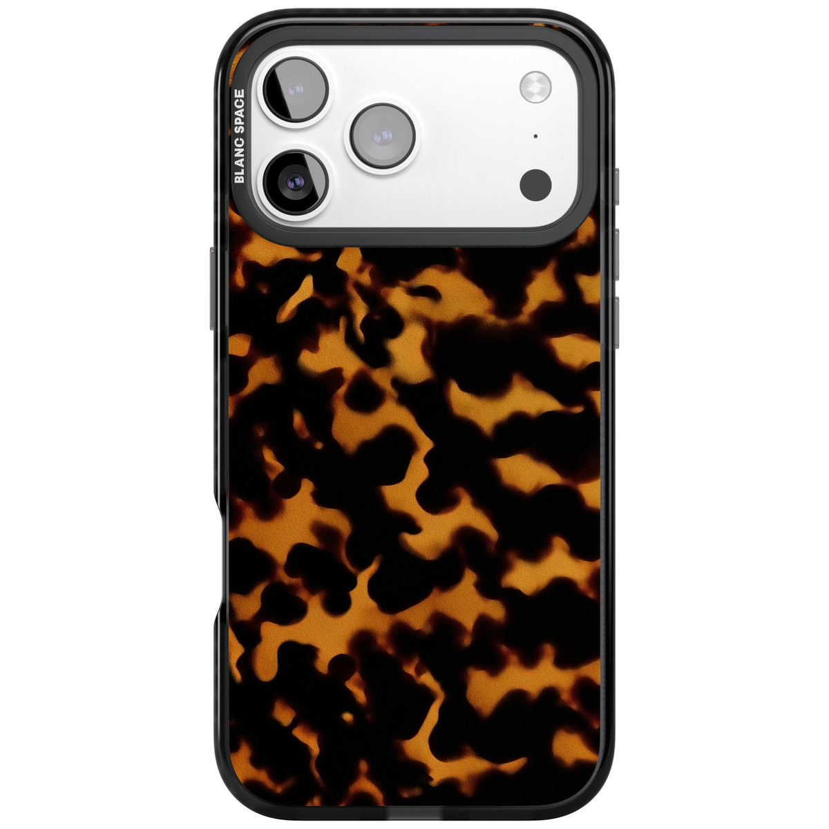 Amber Tortoise iPhone 17 Pro Max Impact Black Phone Case front
