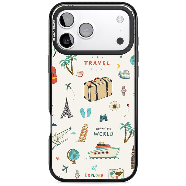 Cute Travel Pattern Cream