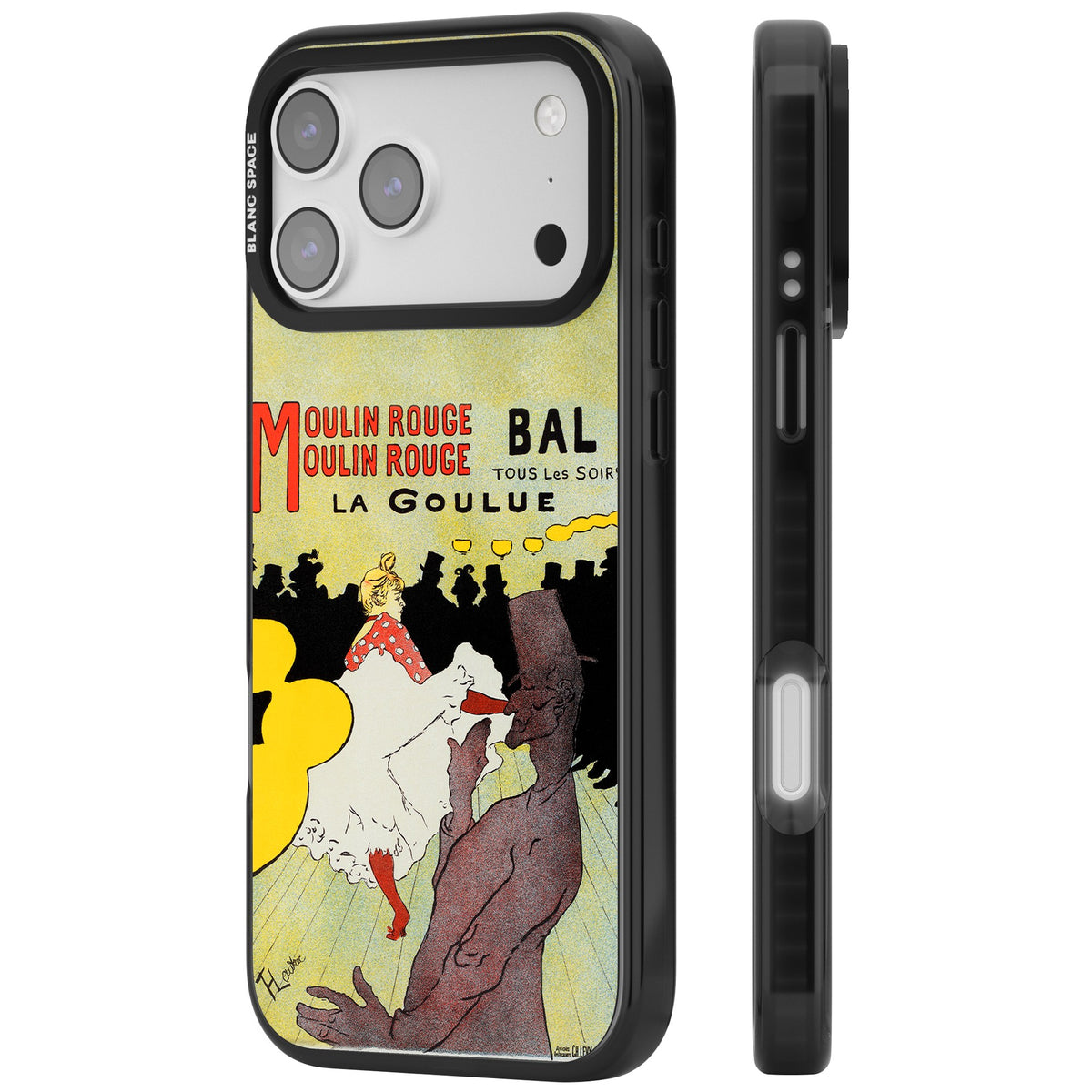 Moulin Rouge Poster iPhone 17 Pro Max Impact Black Phone Case side